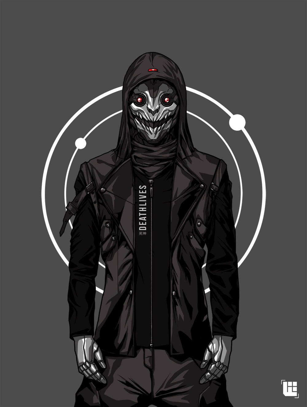 creativity, human body part, Masked, cyborg, coats, waist up, people, 720P, ominous, mystery, halloween, horror, indoors, spooky, science, technology, Phone HD Wallpaper