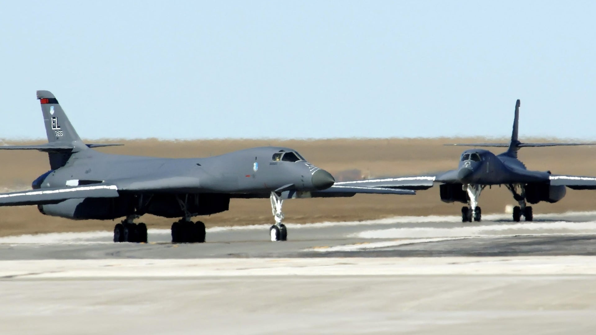 metal, Rockwell B-1 Lancer, airplane, gray, military aircraft, black, 1080P, aircraft, jets, sky, military, tool, HD Wallpaper