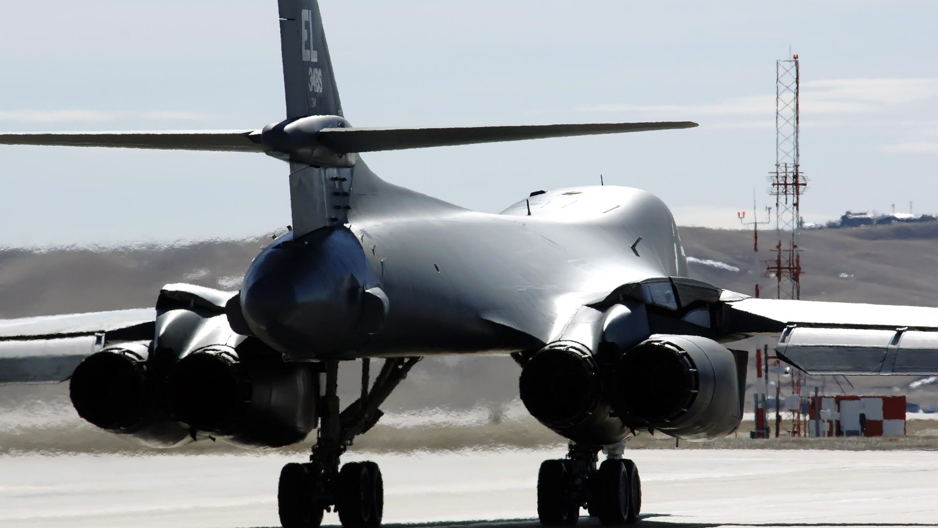 transportation, nature, airport runway, aerospace industry, airport, army, no people, mode of transportation, airplane, Rockwell B-1 Lancer, air force, HD Wallpaper