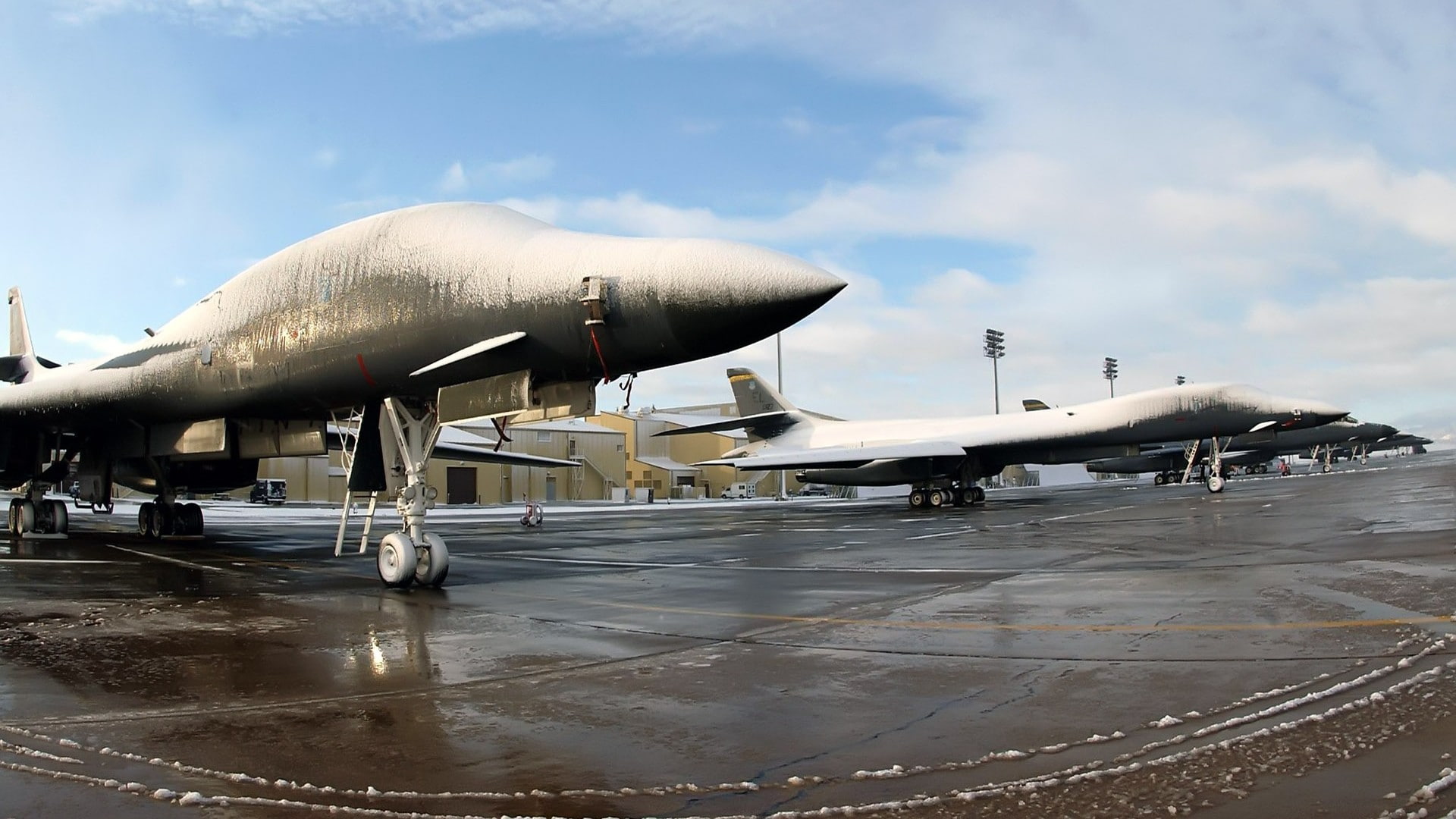 1080P, outdoors, plane, ice, public transportation, nature, air vehicle, military aircraft, aerospace industry, airport runway, reflection, mode of transportation, HD Wallpaper