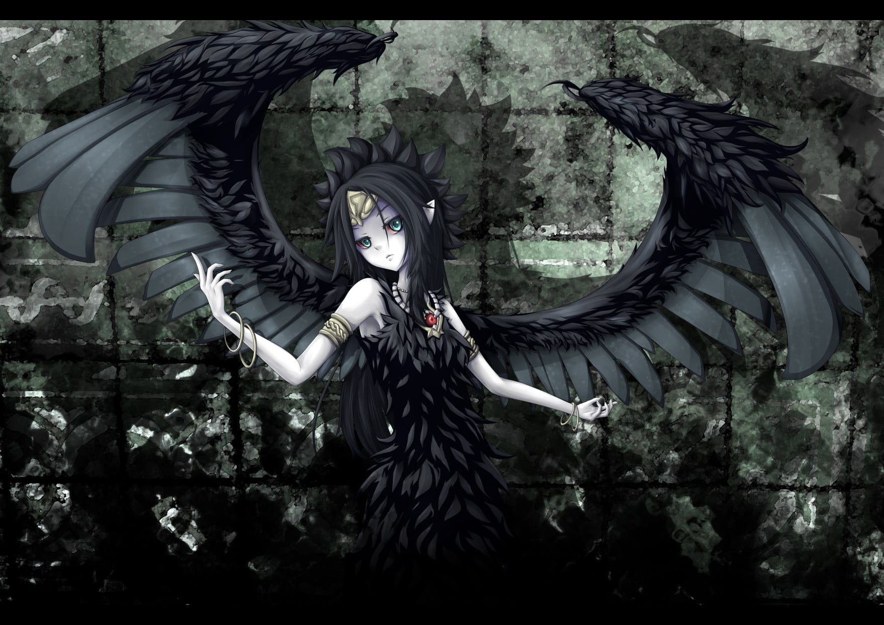 auto post production filter, tree, halloween, celebration, plant, art and craft, statue, 720P, evil, outdoors, representation, anime girls, mask - disguise, HD Wallpaper