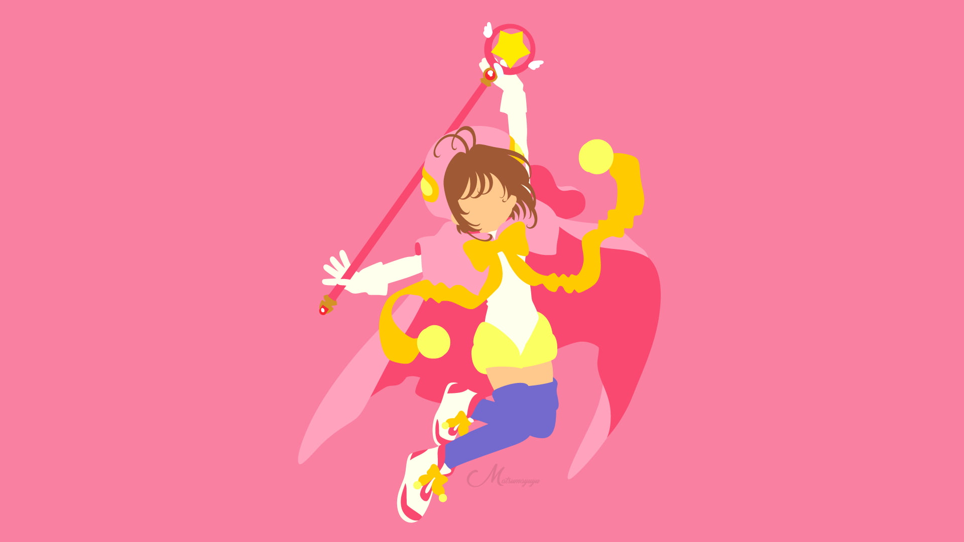 Anime, Vector, 1080P, Minimalist, Sakura Kinomoto, Cardcaptor Sakura, HD Wallpaper