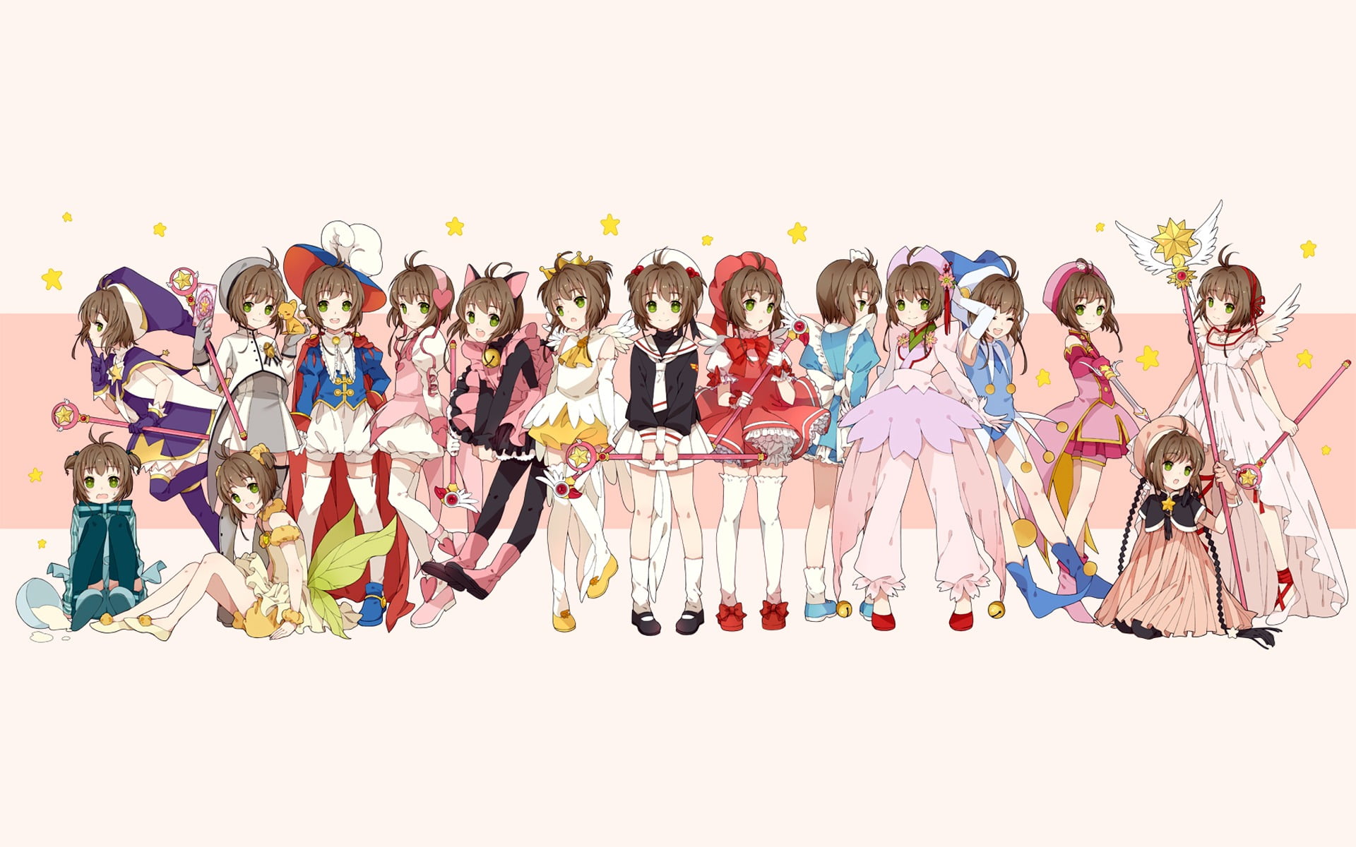 white background, real people, standing, mid adult women, men, group of people, males, community, mature men, women, Card Captor Sakura, mid adult, mature adult, HD Wallpaper