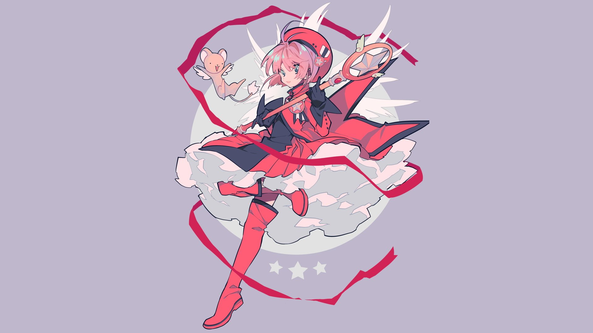 1080P, Anime, Keroberos (Card Captor Sakura), Sakura Kinomoto, Cardcaptor Sakura, HD Wallpaper