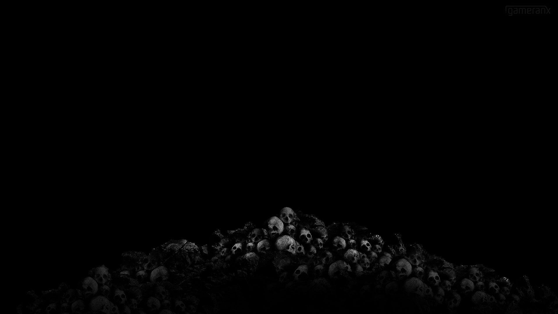 Dark, Skull, 1080P, HD Wallpaper