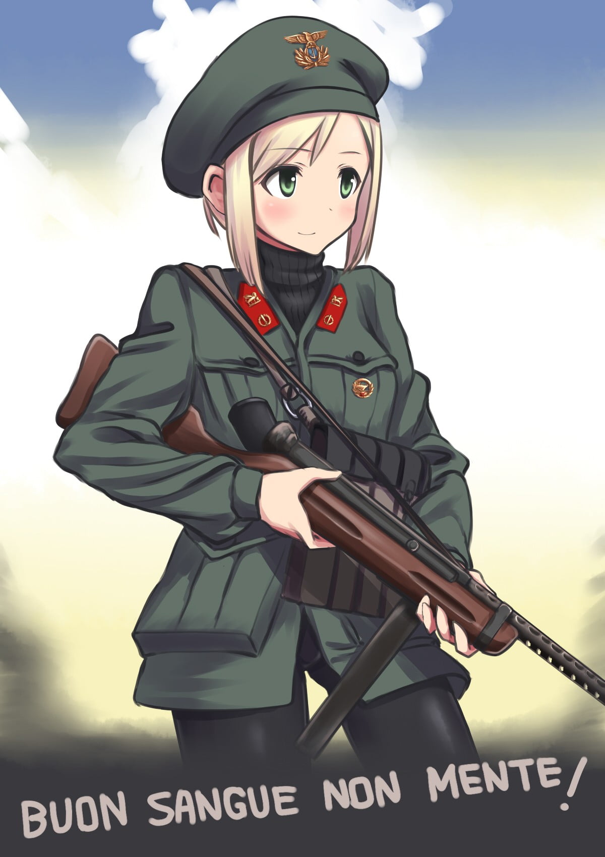 emotion, males, suit, green eyes, teenager, sky, uniform, one person, nature, young adult, clothing, anime, sport, 720P, activity, disguise, gun, mask, Phone HD Wallpaper
