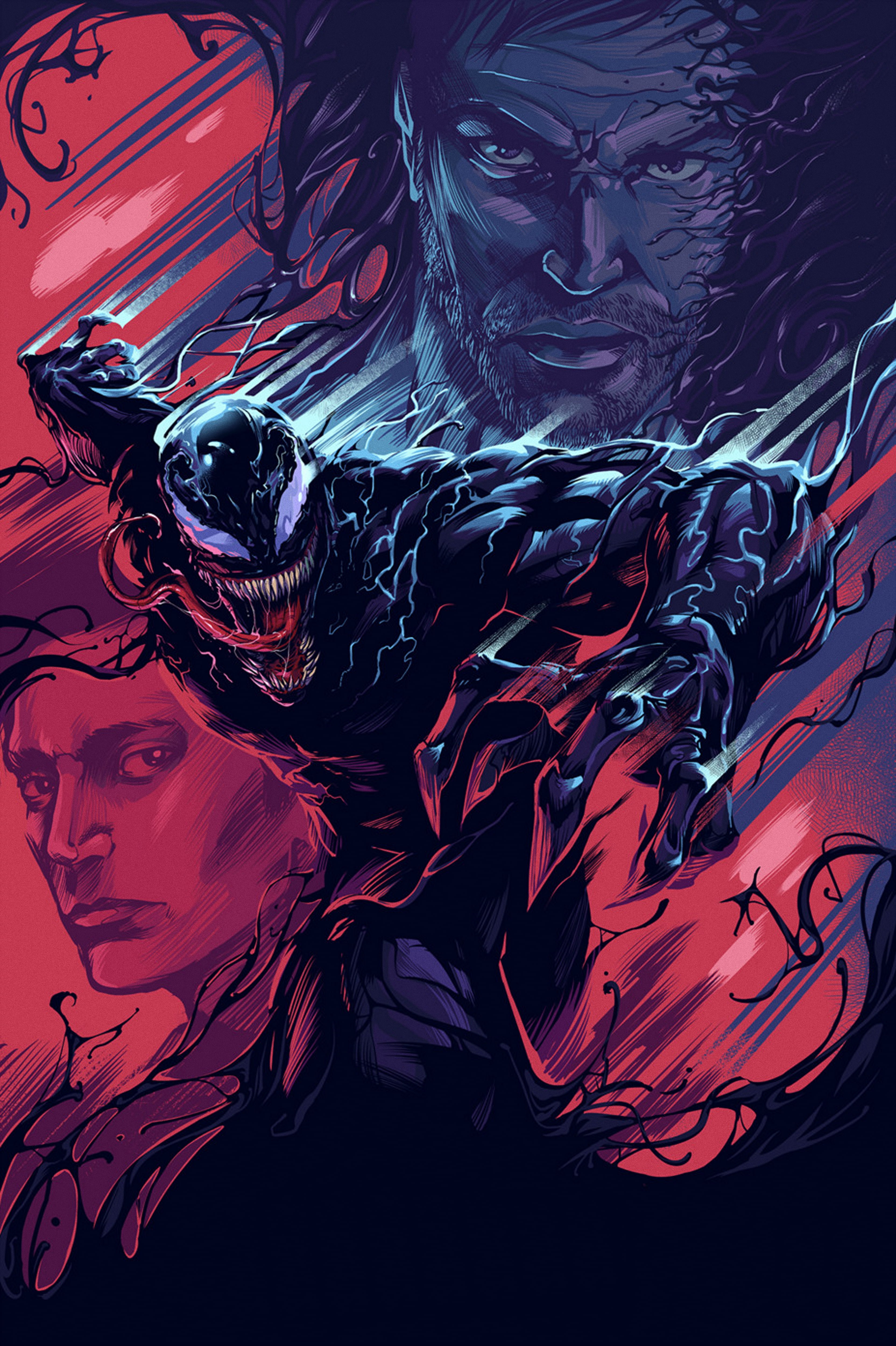 4K, Venom, Artwork, 4K, Phone HD Wallpaper
