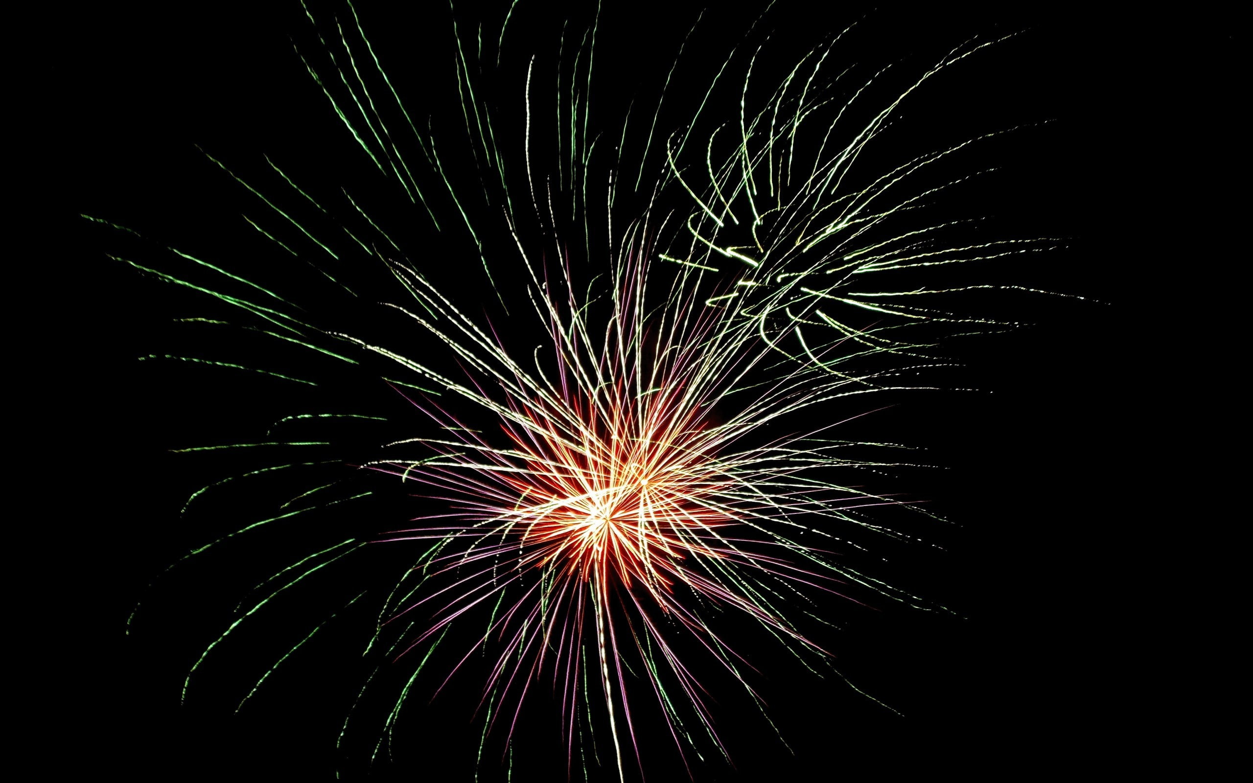 long exposure, exploding, low angle view, night, event, light, no people, 2K, firework - man made object, festival, arts culture and entertainment, motion, HD Wallpaper