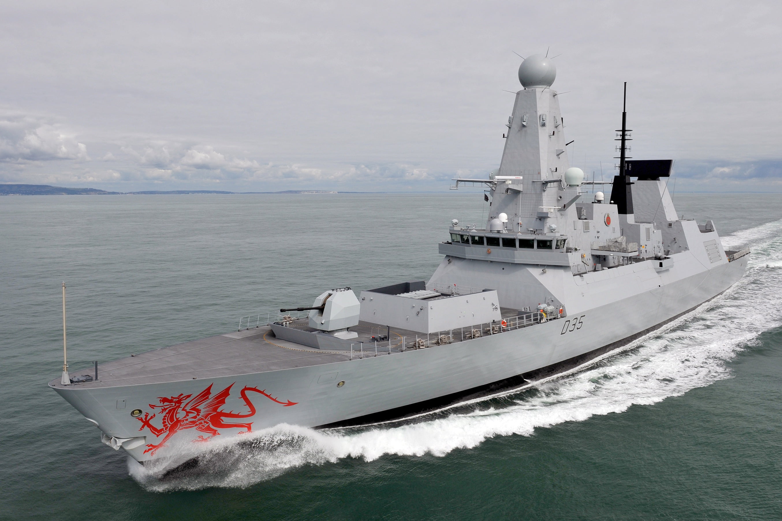 HMS Dragon, 2K, Type 45 destroyer, Royal Navy, The destroyers type 45, HD Wallpaper