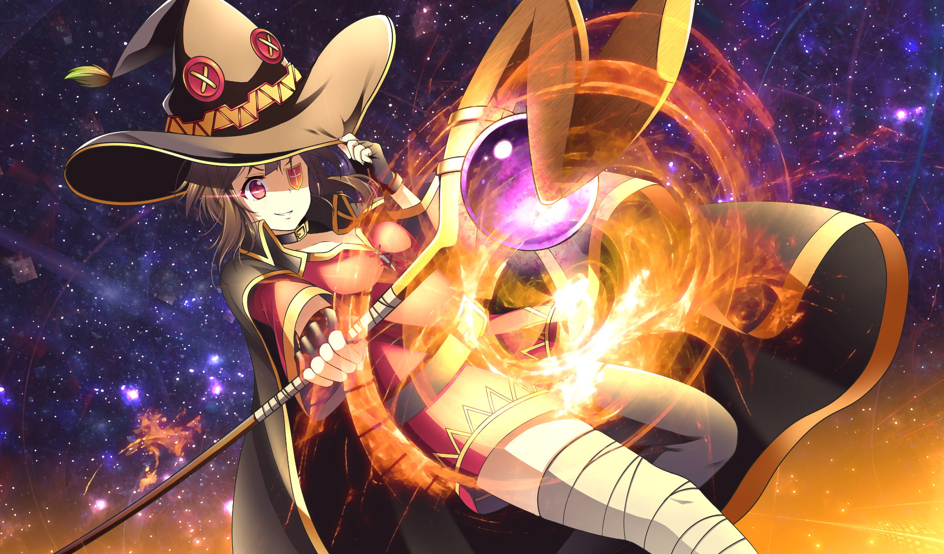 1080P, Megumin (KonoSuba), Anime, KonoSuba – God’s blessing on this wonderful world!!, KonoSuba, HD Wallpaper