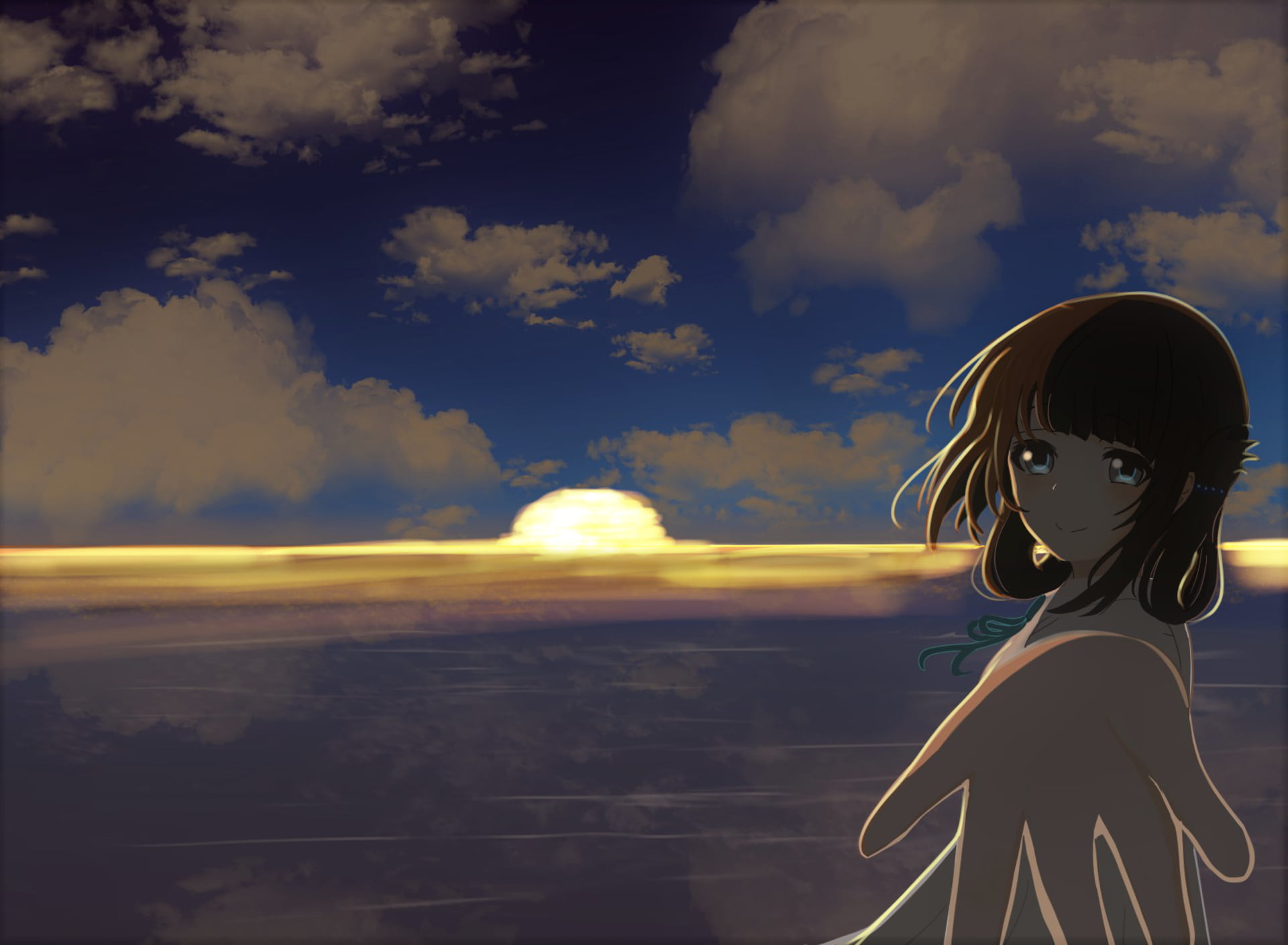 1080P, Anime, Nagi no Asukara, Miuna Shiodome, HD Wallpaper