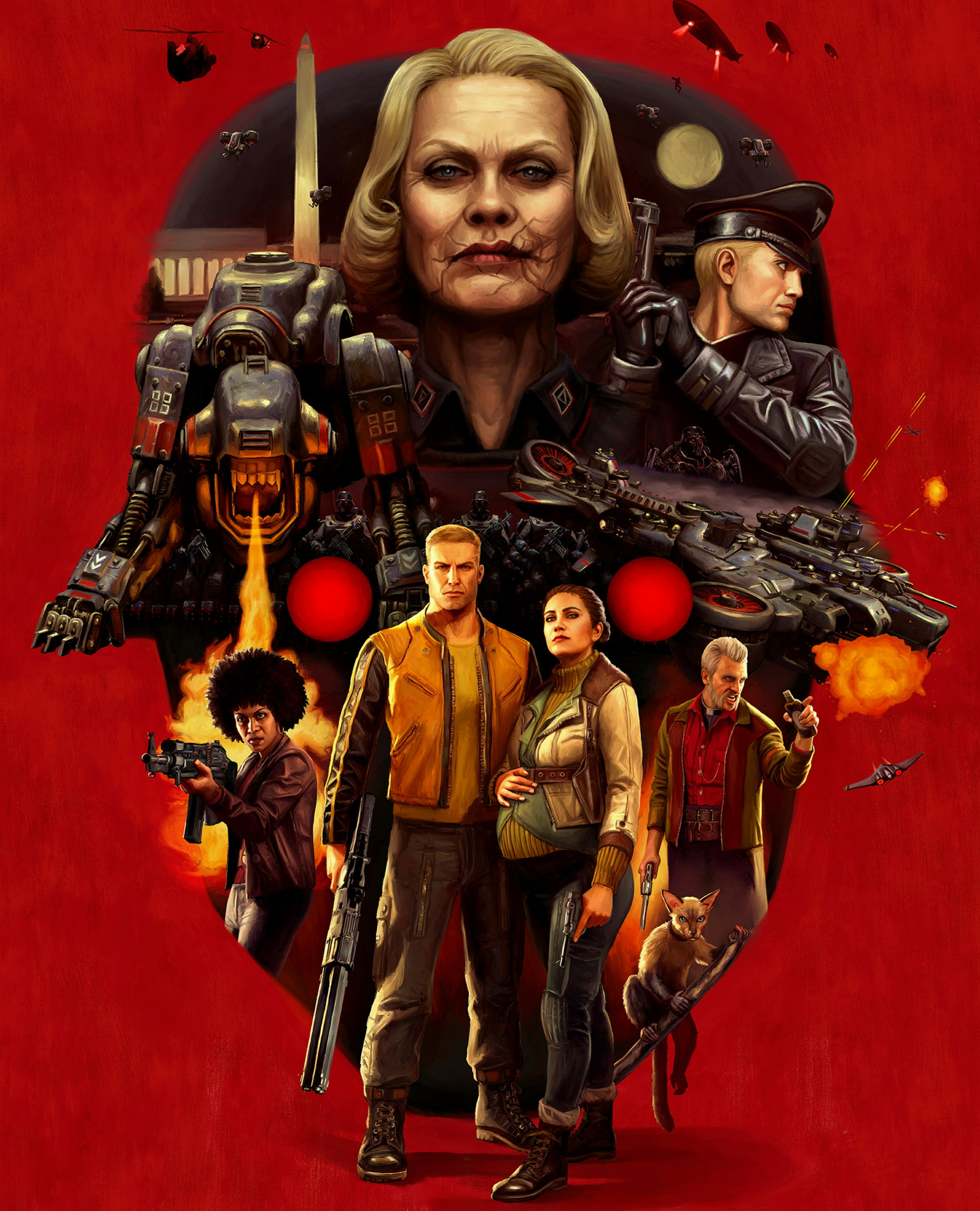 Games posters, Wolfenstein II: The New Colossus, 2K, Wolfenstein, Phone HD Wallpaper
