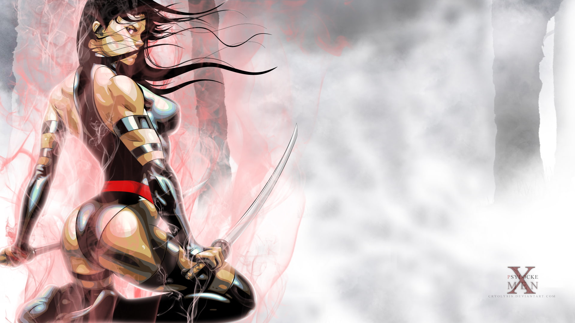 cartoon/comic, men, x, hd, 1080P, psylocke, HD Wallpaper