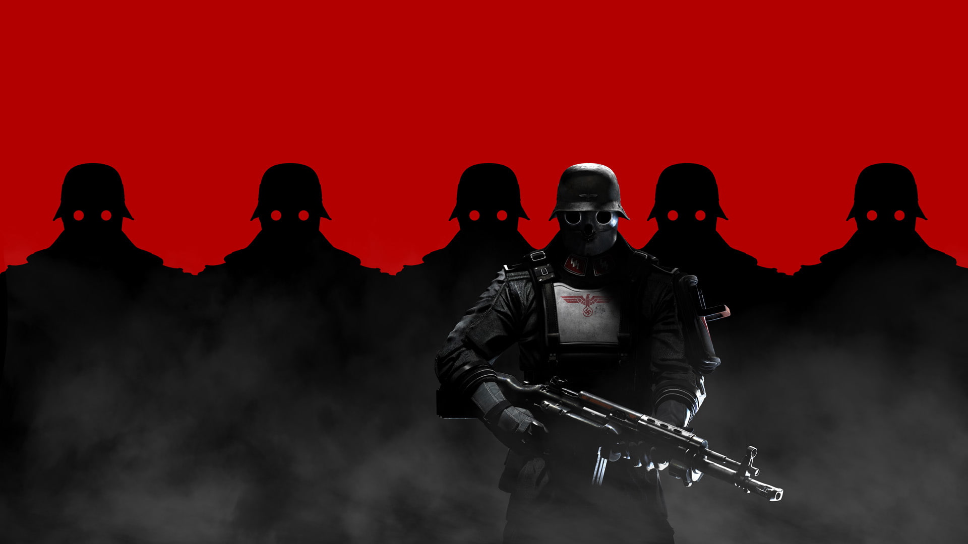 helmets, Bethesda Softworks, soldiers, MachineGames, the swastika, 1080P, the Germans, Wolfenstein: The New Order, mask, weapons, HD Wallpaper