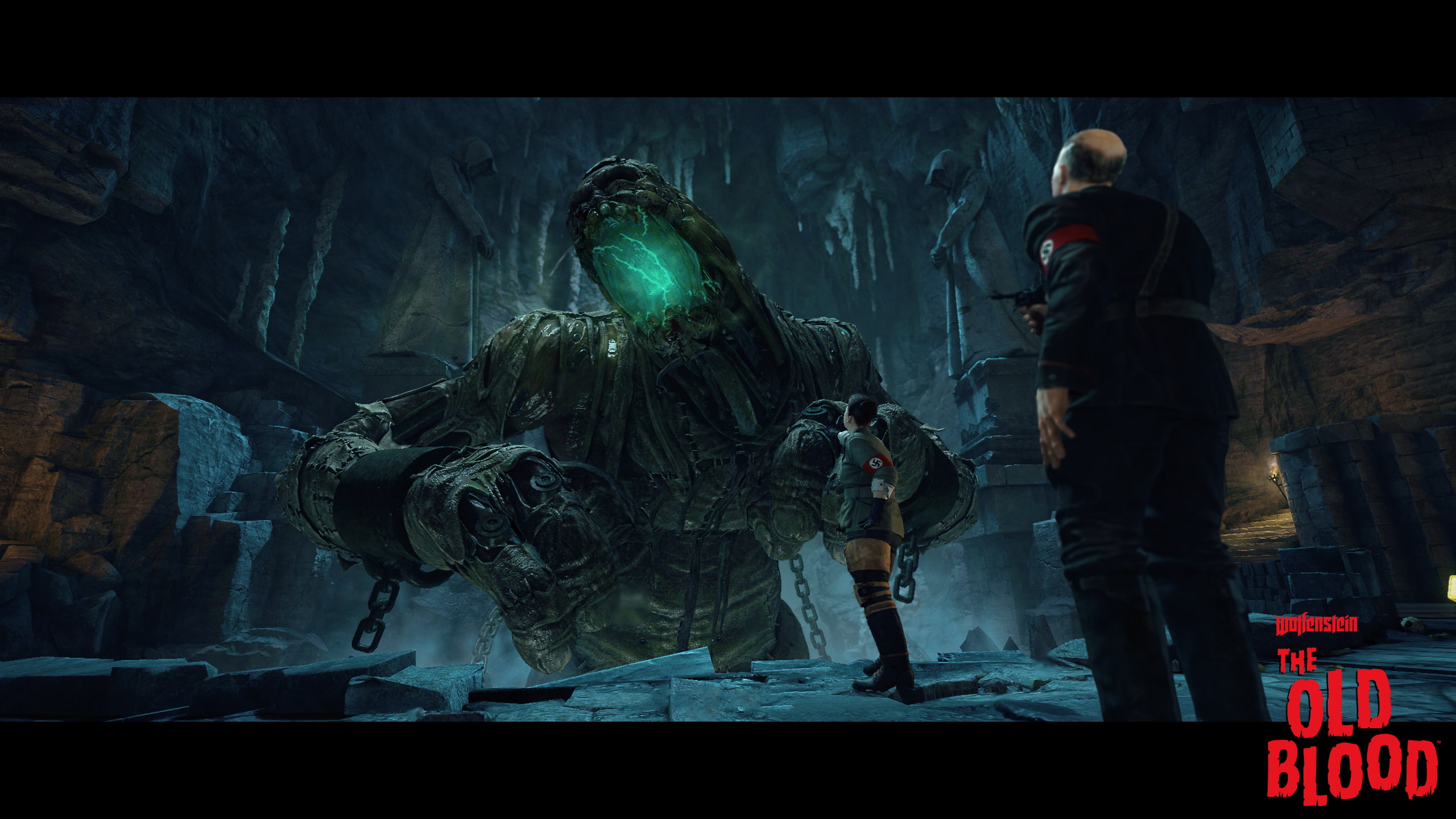 government, nature, sculpture, Wolfenstein: The Old Blood, illuminated, night, men, male likeness, building exterior, representation, real people, built structure, HD Wallpaper