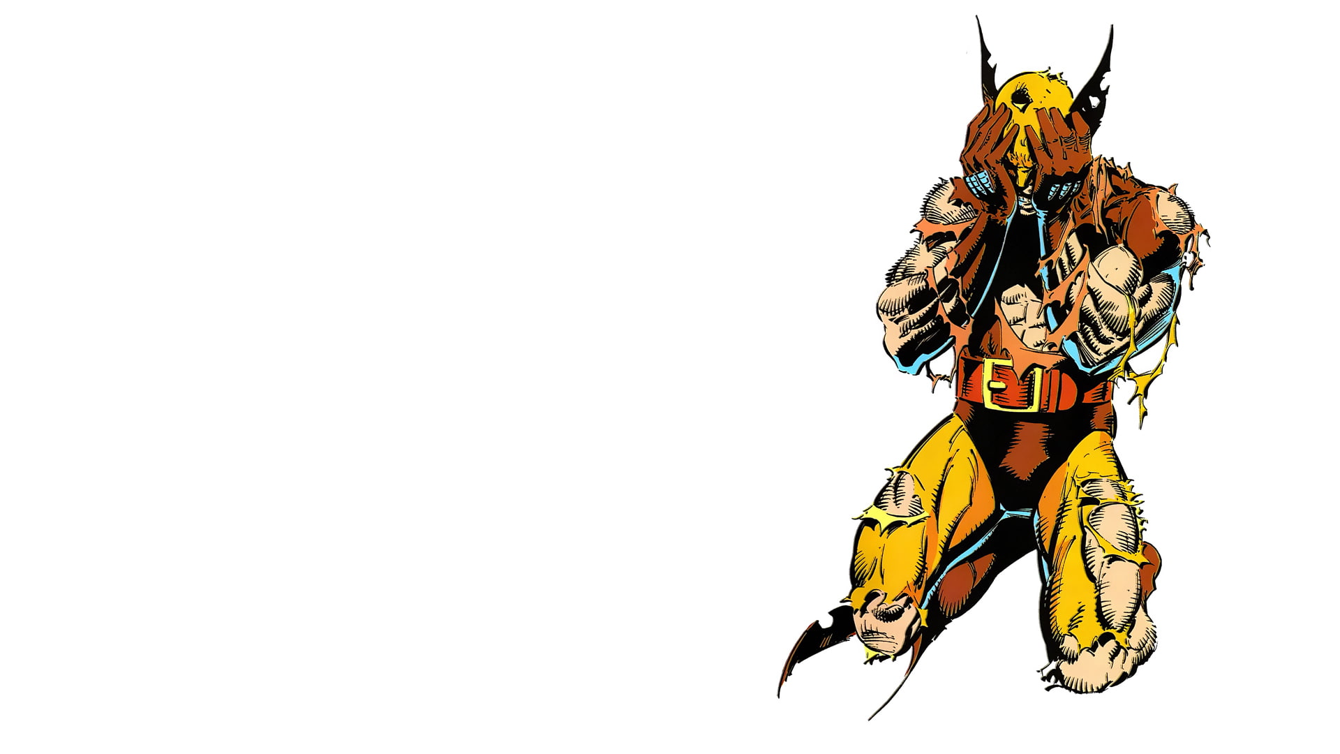 1080P, white, men, x, wolverine, cartoon/comic, marvel, hd, HD Wallpaper