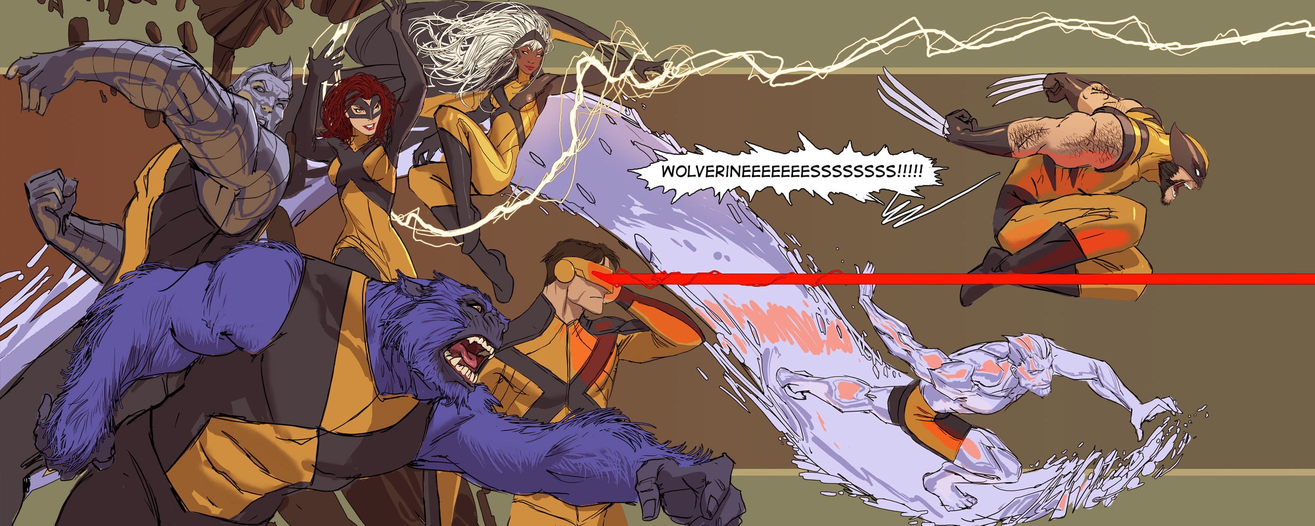 storm, beast, 2K, cyclops, marvel, wolverine, x men, HD Wallpaper