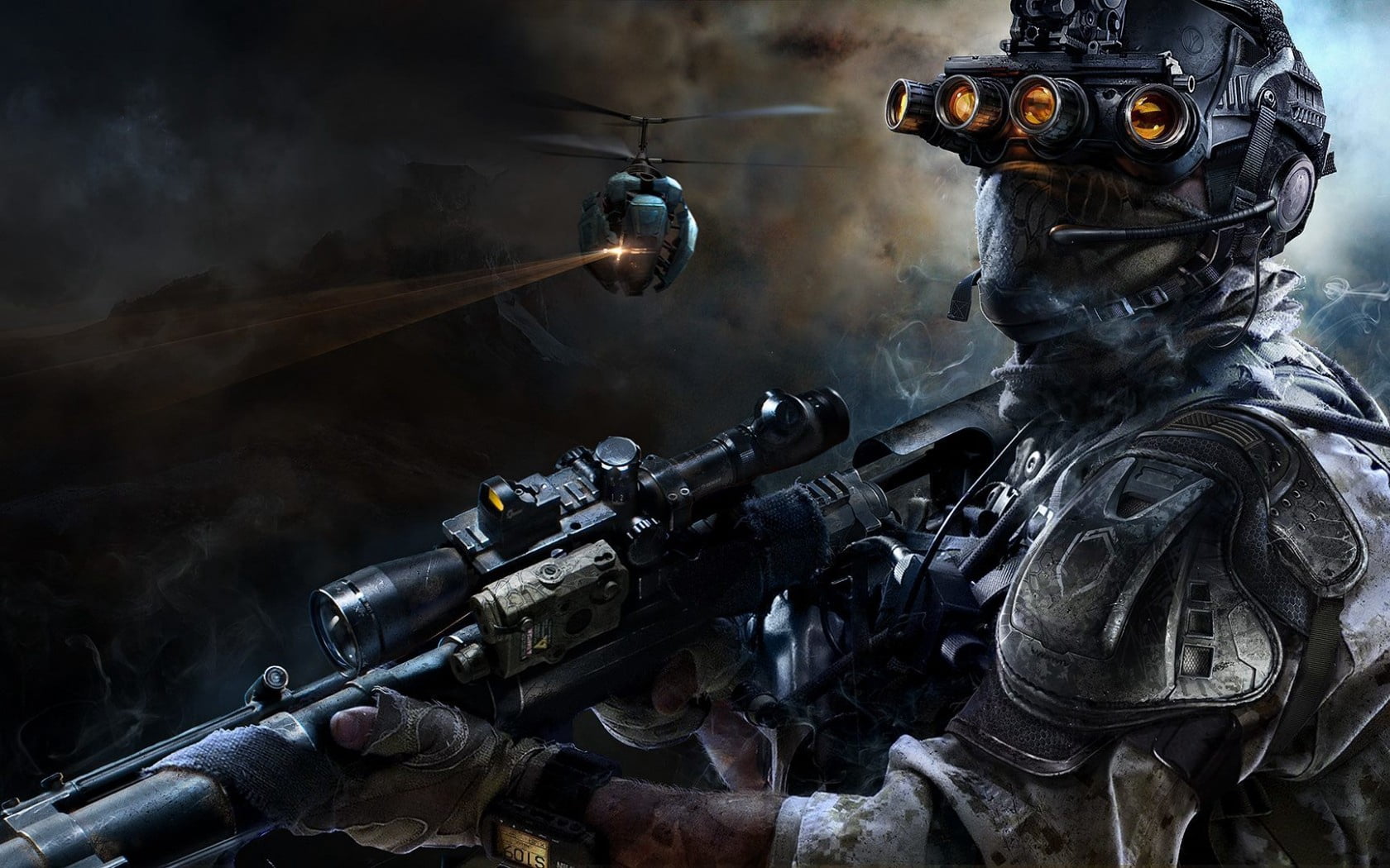 black Color, military, aggression, army helmet, sniper, ammunition, protection, government, uniform, work helmet, danger, body Armor, fire - Natural Phenomenon, HD Wallpaper