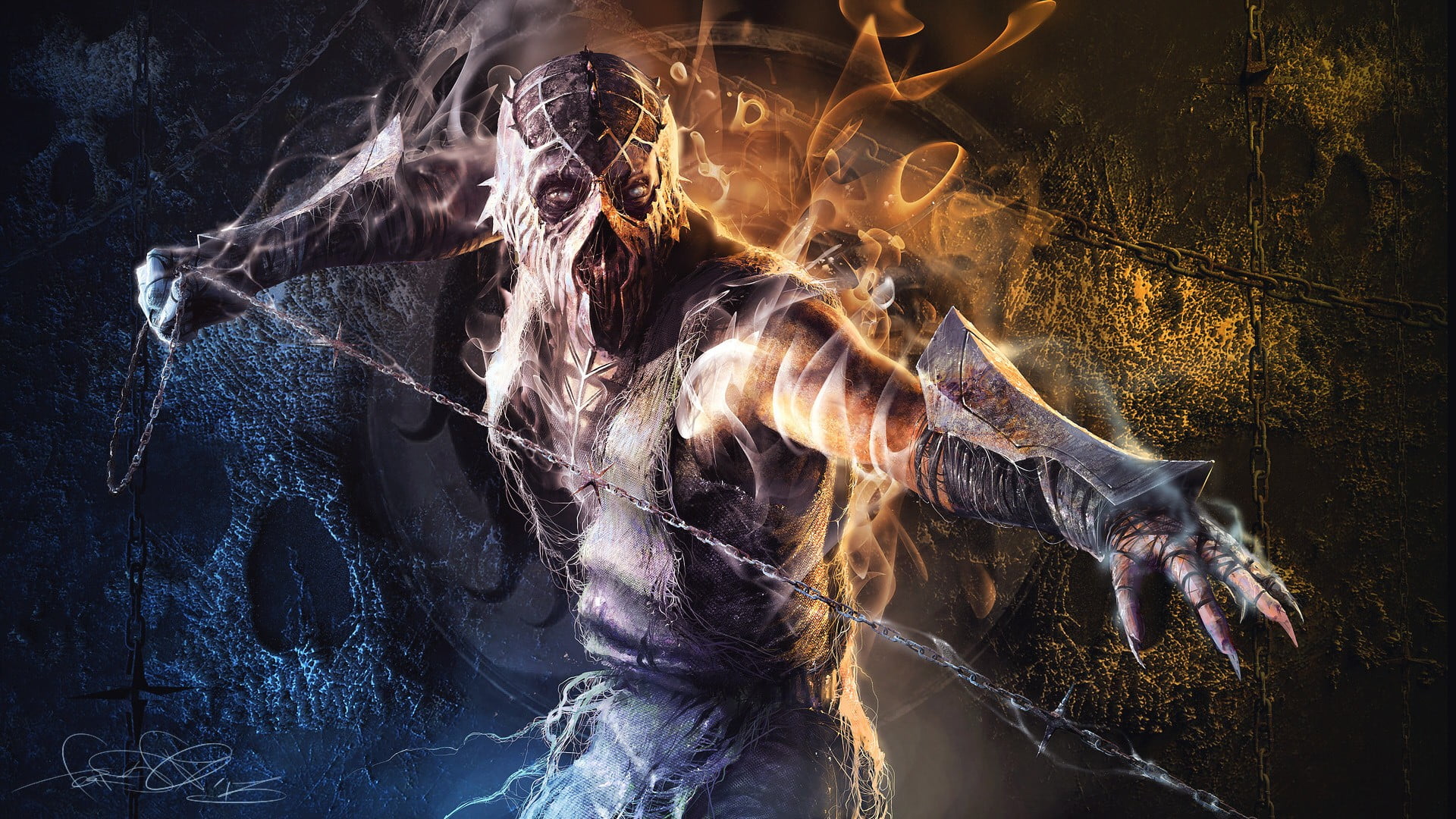 one person, performance, hair, long exposure, nature, long hair, creativity, abstract, Mortal Kombat X, adult, studio shot, game, motion, women, arts culture and entertainment, HD Wallpaper