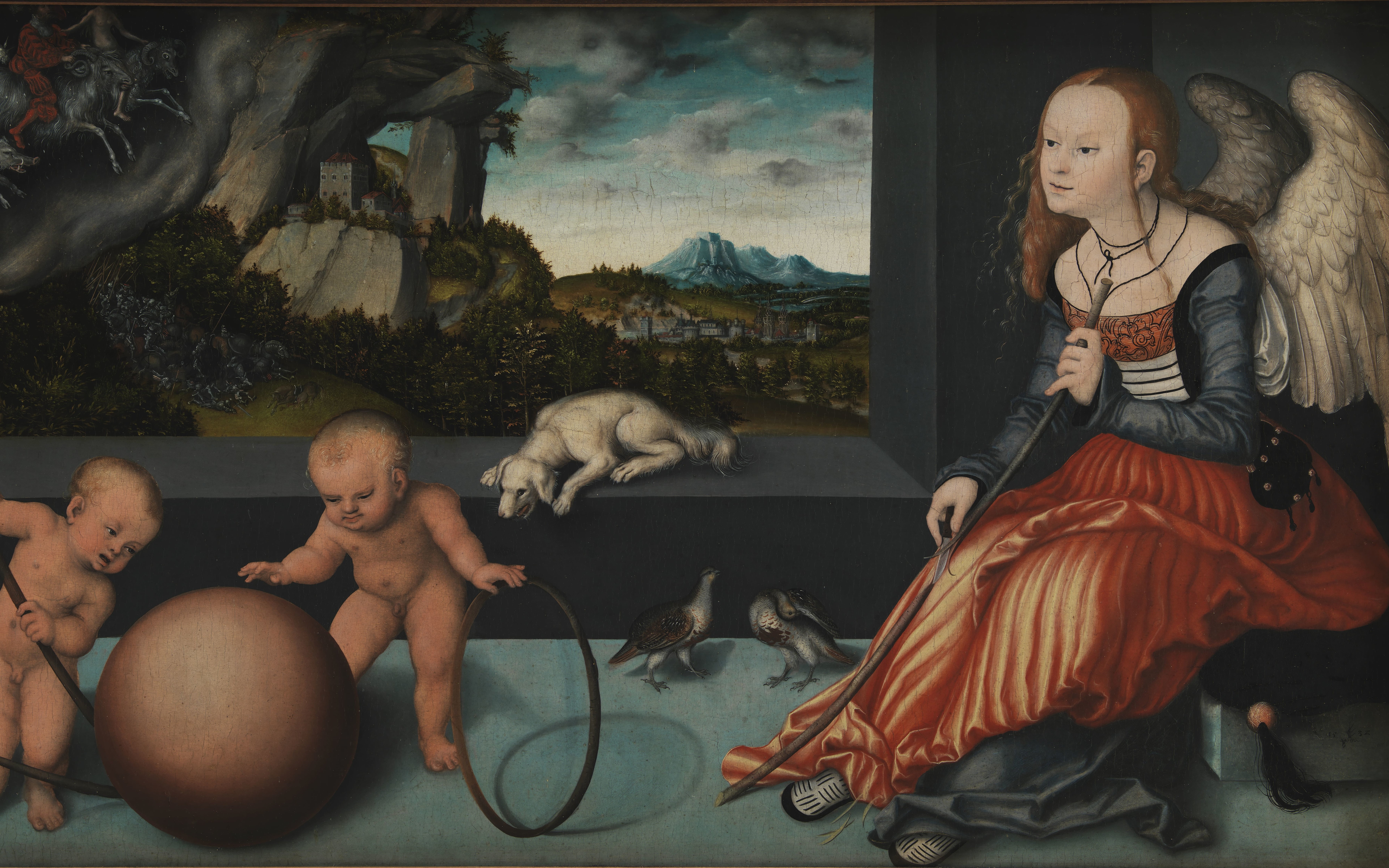 Melancholy, Statens Museum for Kunst Copenhagen, Melancholia, German painter and graphic artist of the Renaissance, Lucas Cranach The Elder, National Gallery of Denmark, HD Wallpaper