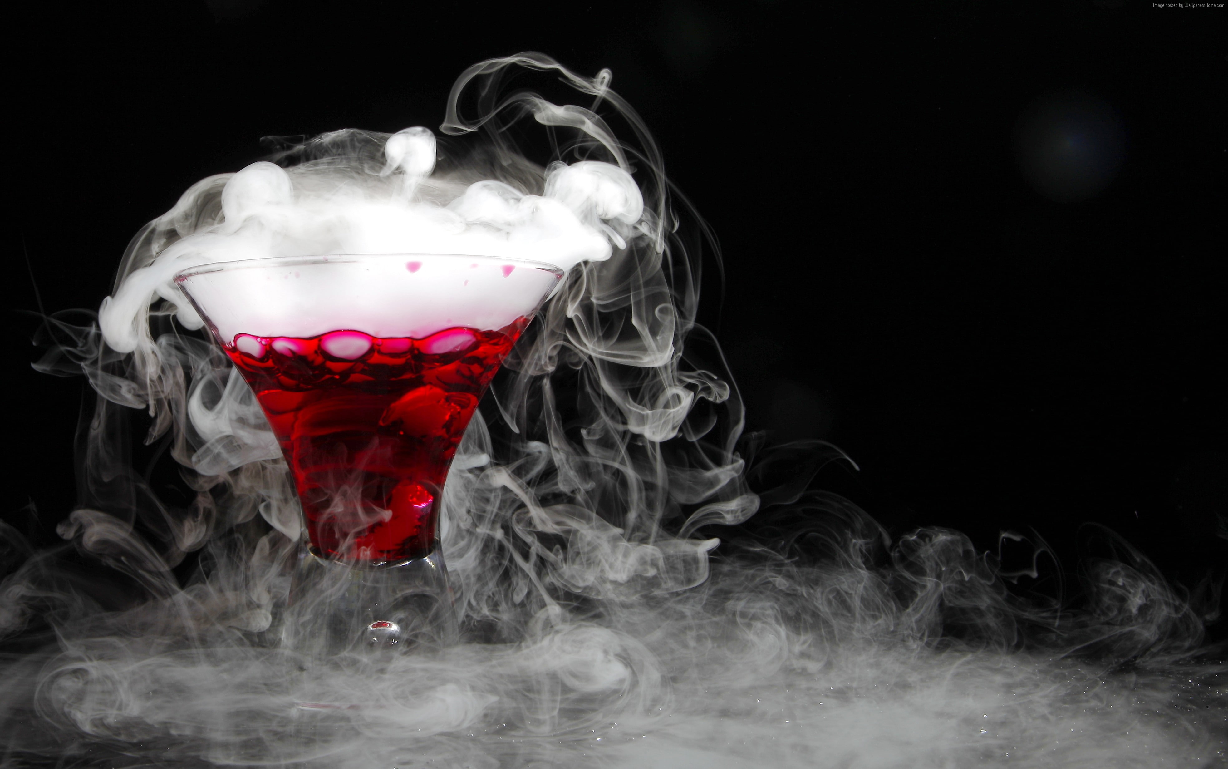 smoke - physical structure, heat - temperature, nature, still life, creativity, motion, dry ice, Cocktail, science, no people, activity, pollution, close-up, HD Wallpaper