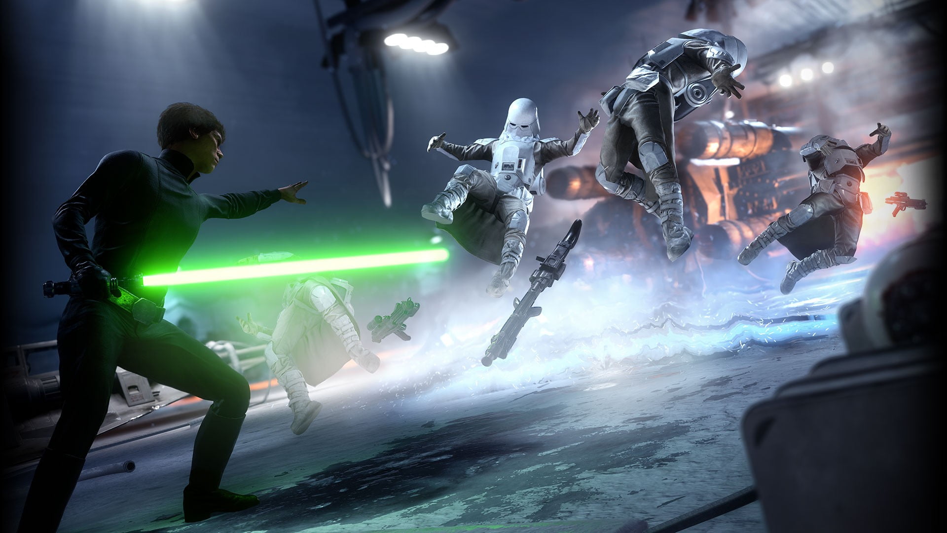 music, real people, video games, young men, Star Wars, emotion, Star Wars: Battlefront, smoke - physical structure, lightsaber, motion, wars, HD Wallpaper