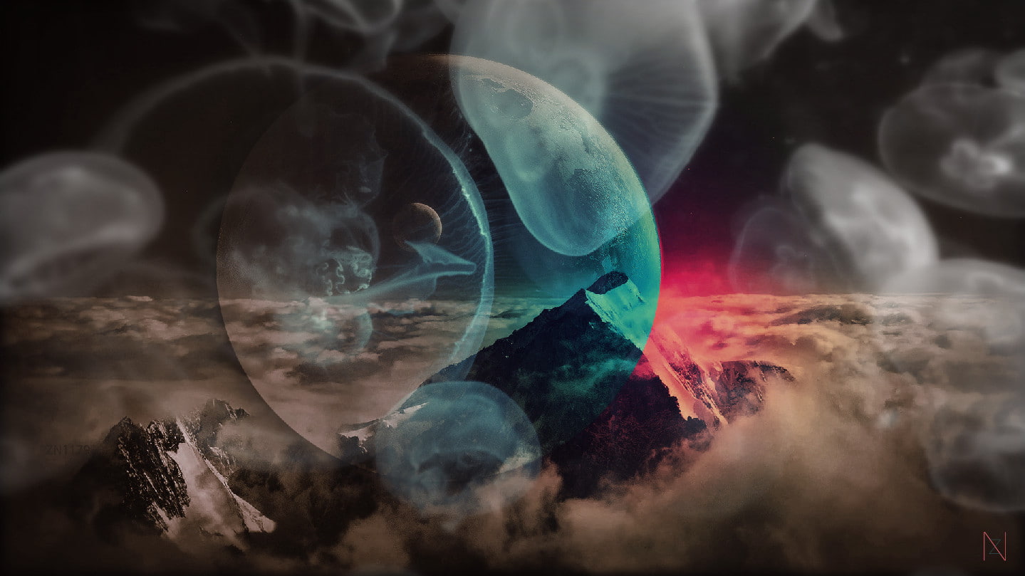 no people, multi colored, aggression, nature, night, dust, blue, dry ice, studio shot, 720P, pink, artwork, digital composite, red, smoke - physical structure, HD Wallpaper