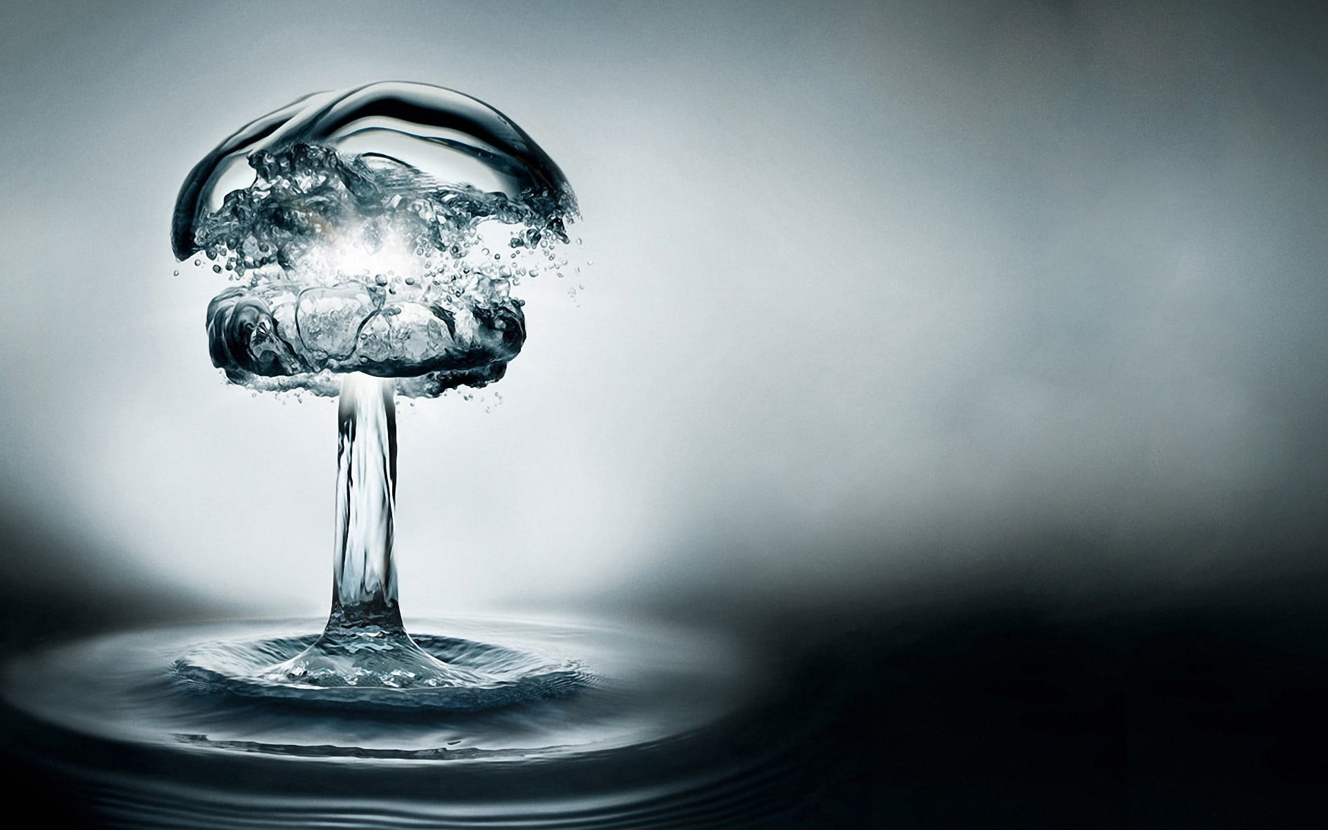 clean, transparent, digital art, single object, indoors, food and drink, nature, glass - material, close-up, glass, freshness, refreshment, water, 1080P, HD Wallpaper