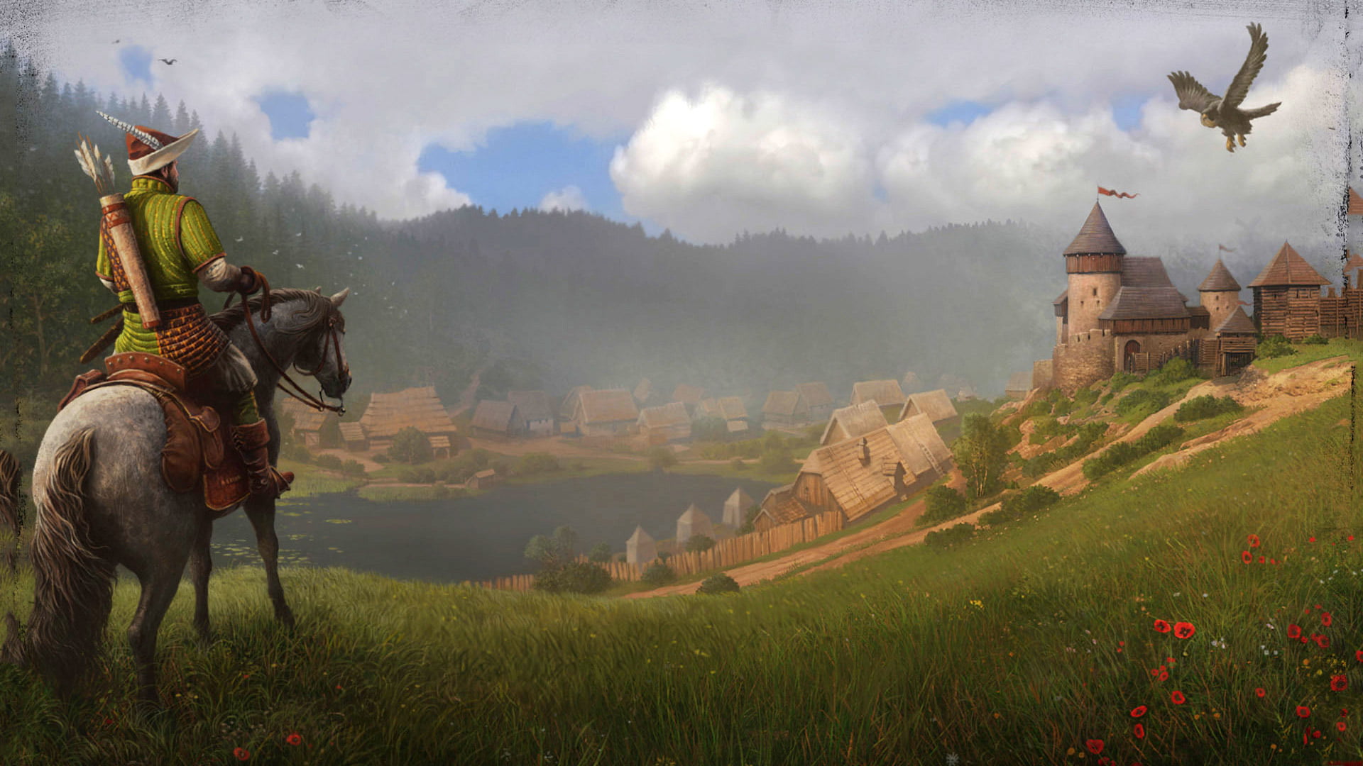 1080P, horse, video games, Warhorse Studios, horseman, Kingdom Come: Deliverance, artwork, HD Wallpaper
