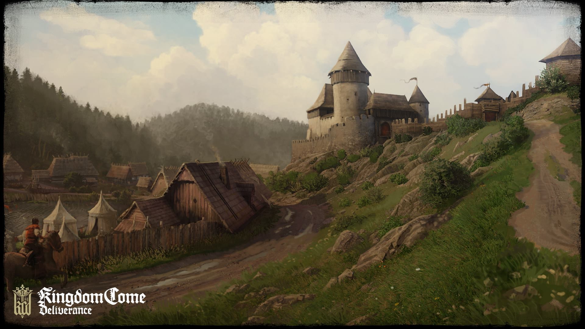 Town, Castle, Video Game, Medieval, Kingdom Come: Deliverance, 1080P, HD Wallpaper
