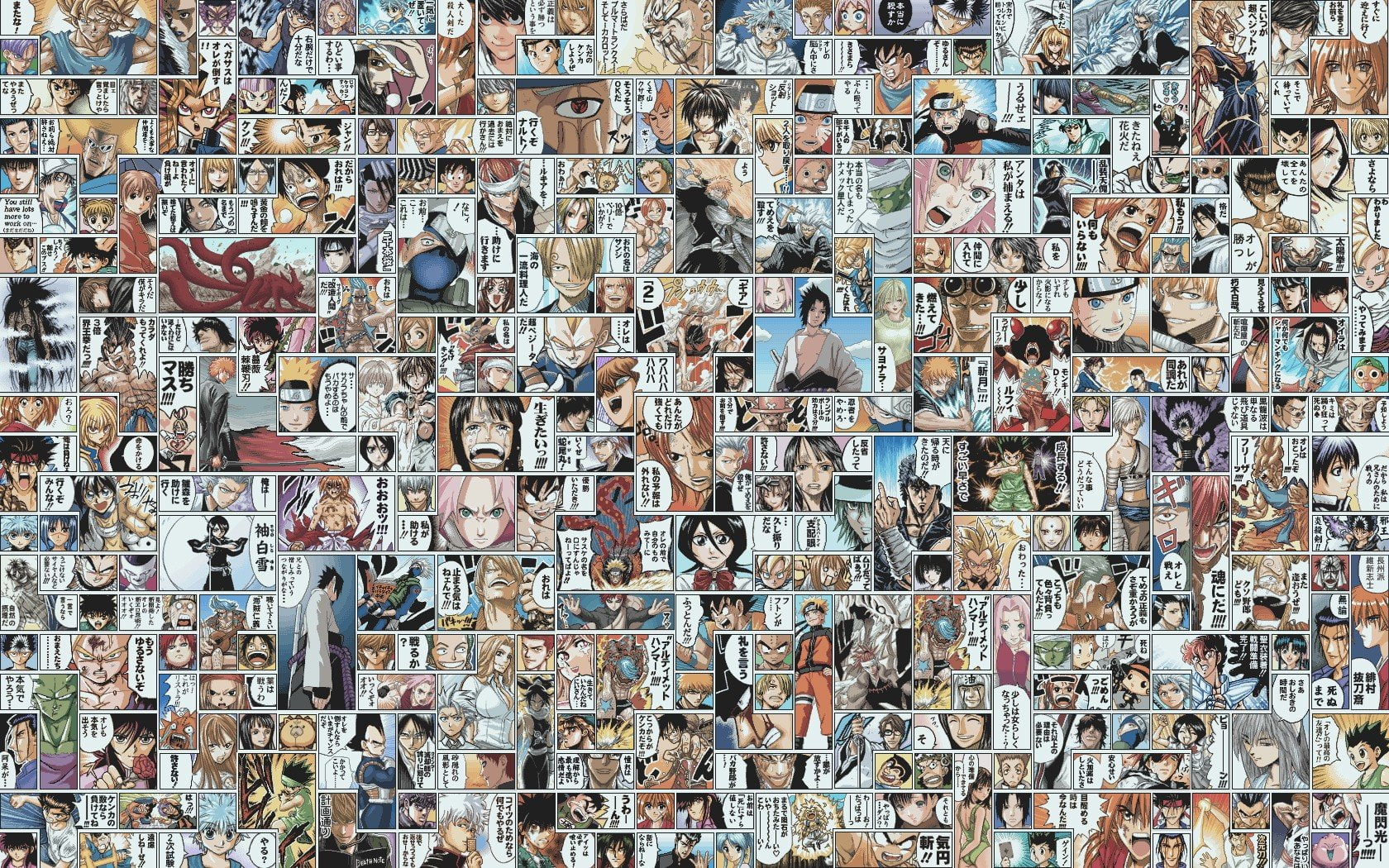 Hunter X Hunter, Bleach, Manga, 720P, Dragon Ball Z, Death Note, Naruto Shippuuden, One Piece, Dragon Ball, Gintama, HD Wallpaper