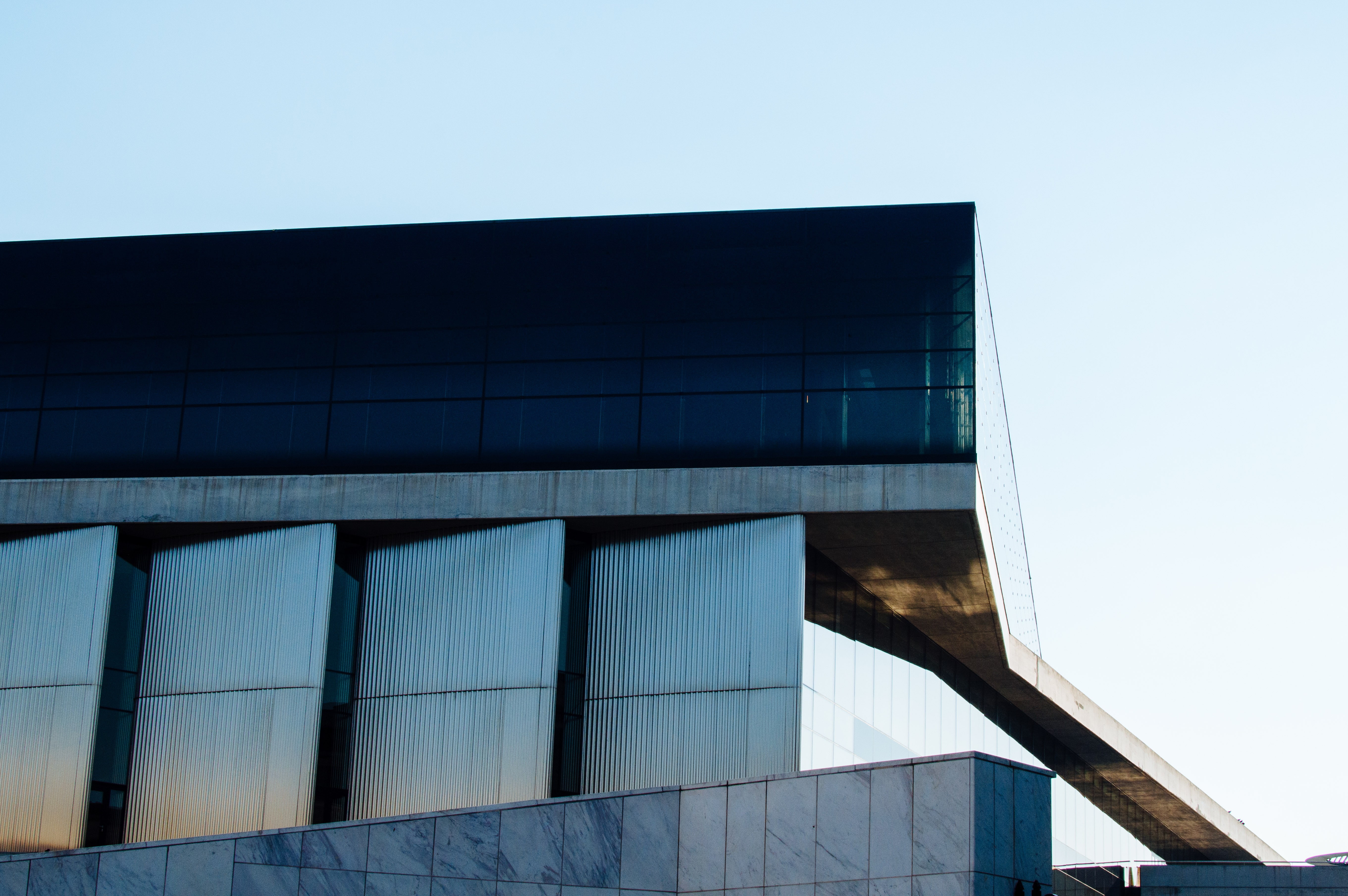 clear sky, architecture, 5K, museum, sunlight, building, urban, Athens, Greece, modern, HD Wallpaper