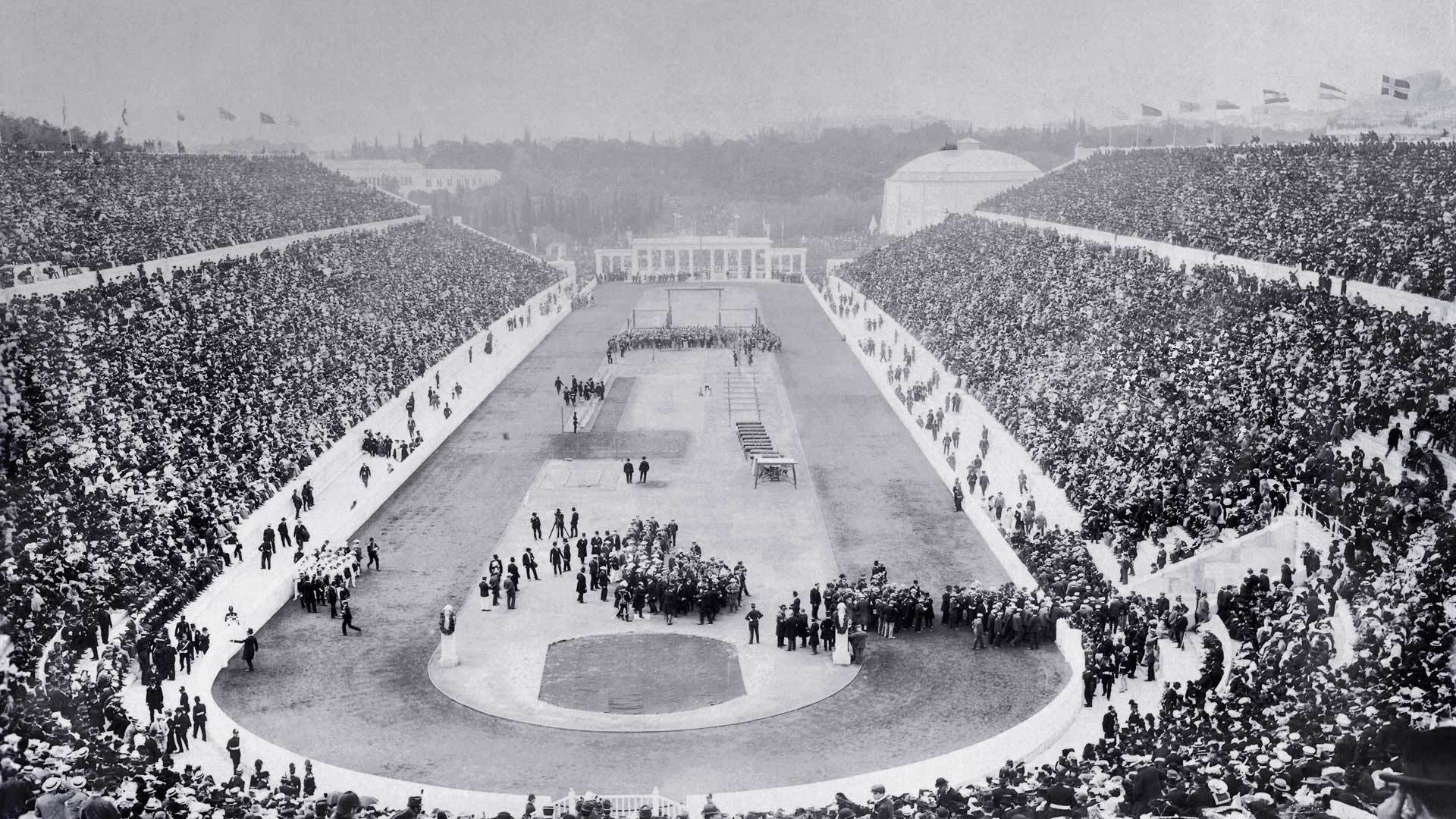 1896, Olympic games, Olympics, Athens, Greece, opening, stadium, 1080P, HD Wallpaper