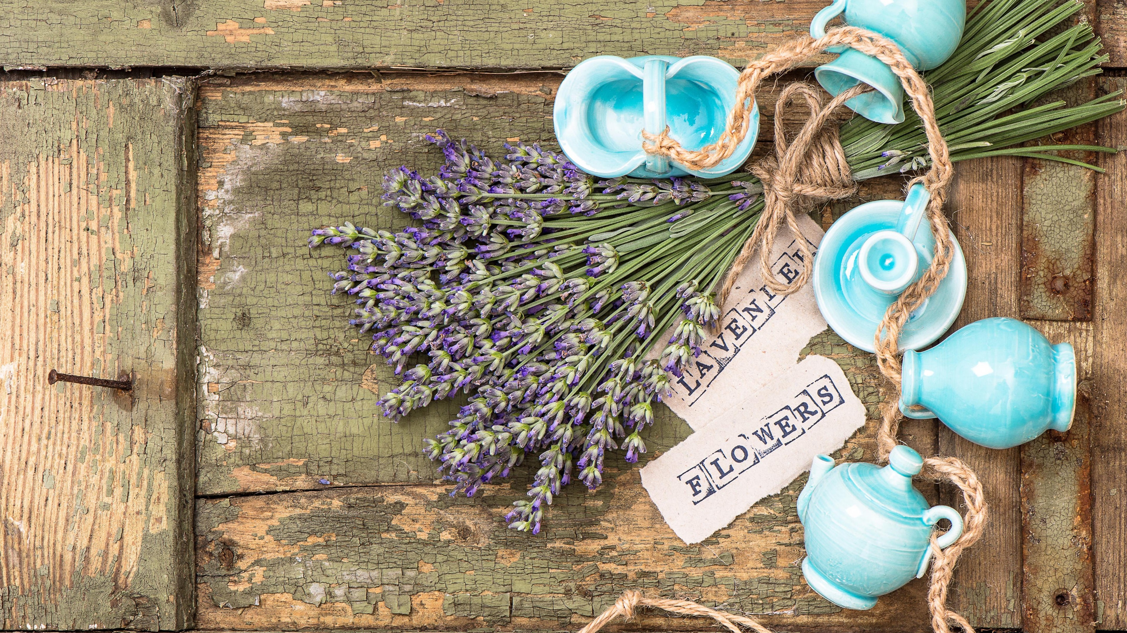 Wood, Flowers, Still, Life, Lavender, Board, 4K, HD Wallpaper
