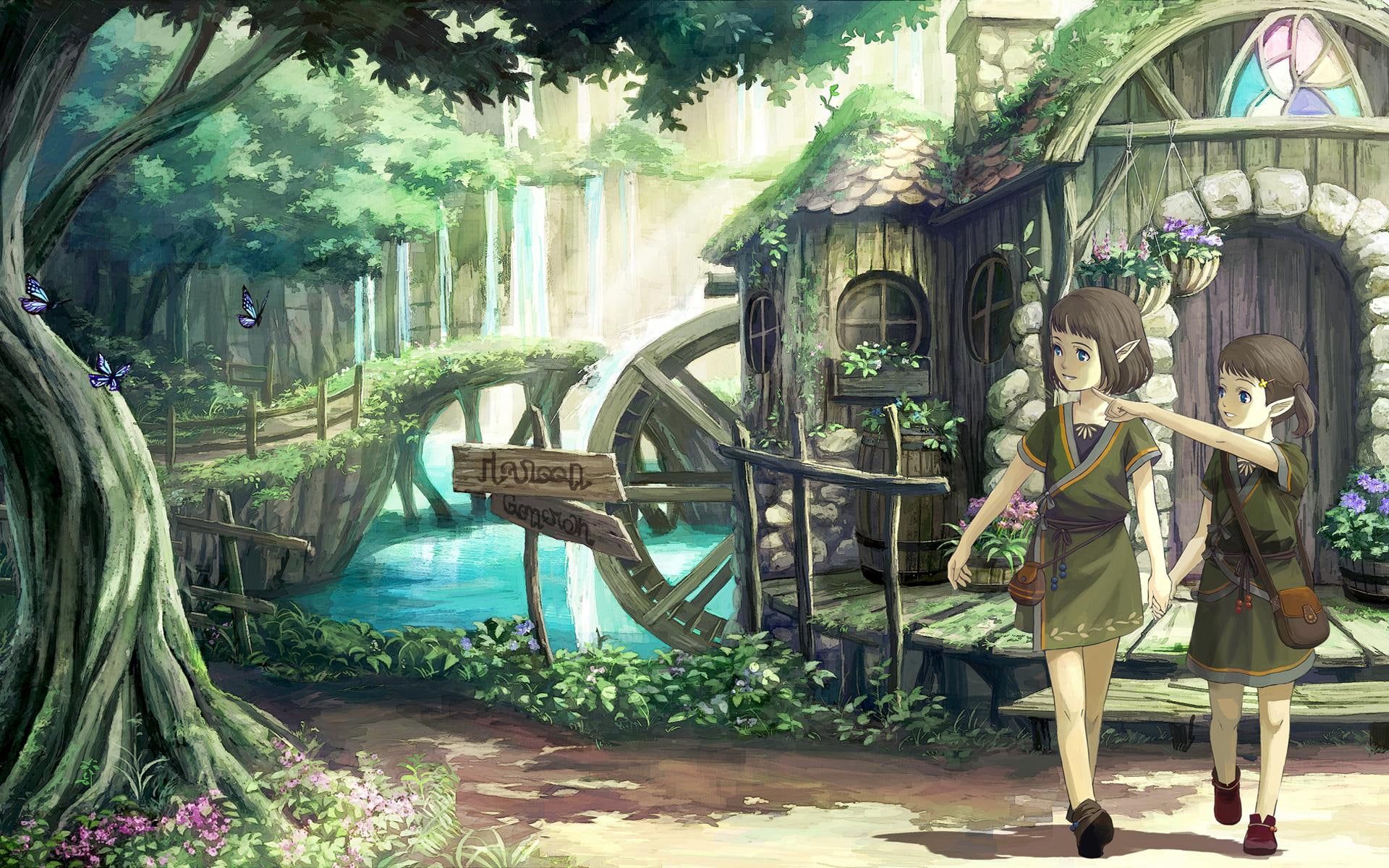 1080P, fantasy art, fantasy, 3d and abstract, children, kids, play, playing, HD Wallpaper