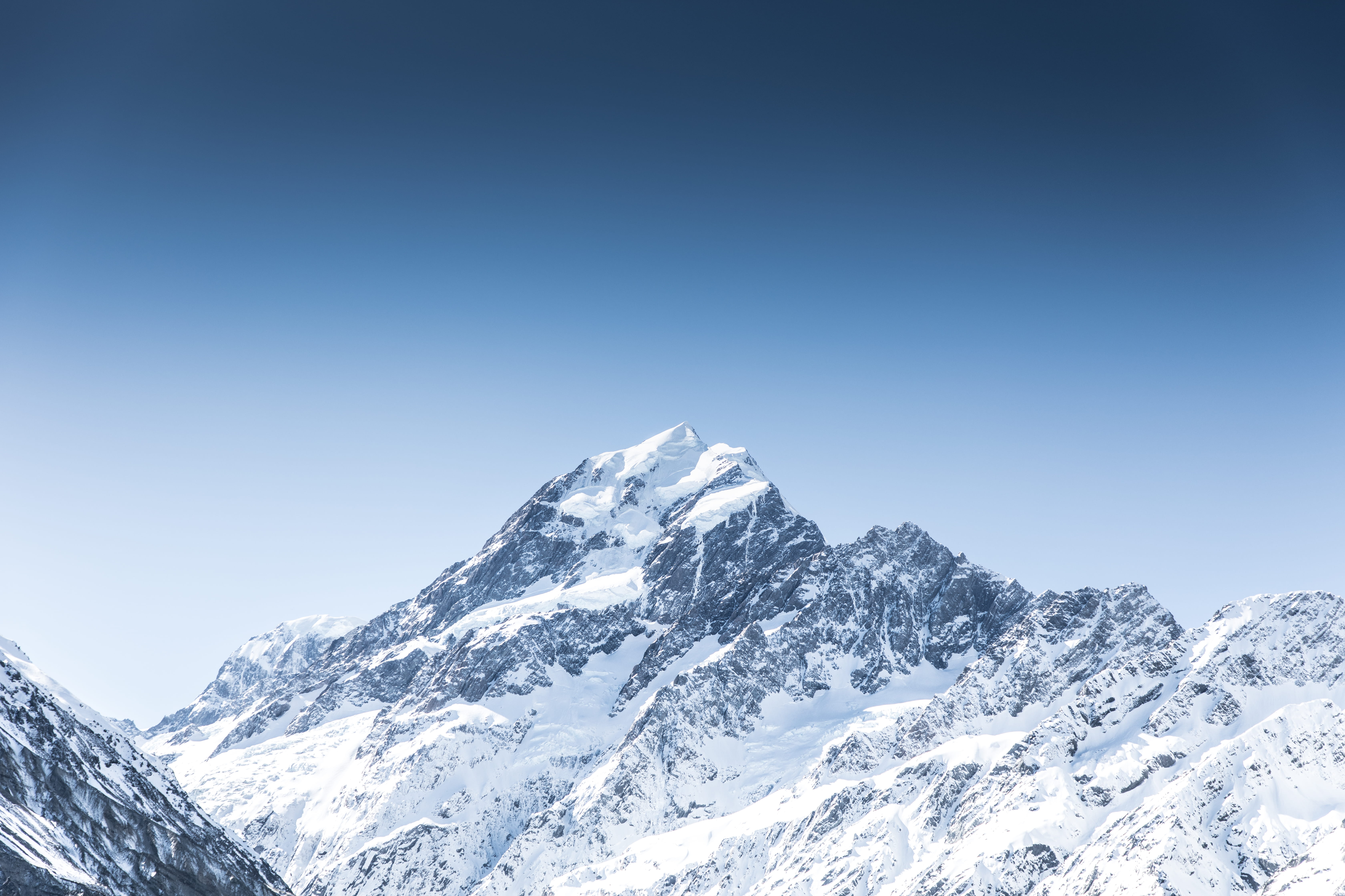 5K, bluebird, italy, snow, peak, european Alps, nature, panoramic, explore, eye, view, season, outdoors, hill, new zealand, scenics, mountain, blue sky, HD Wallpaper