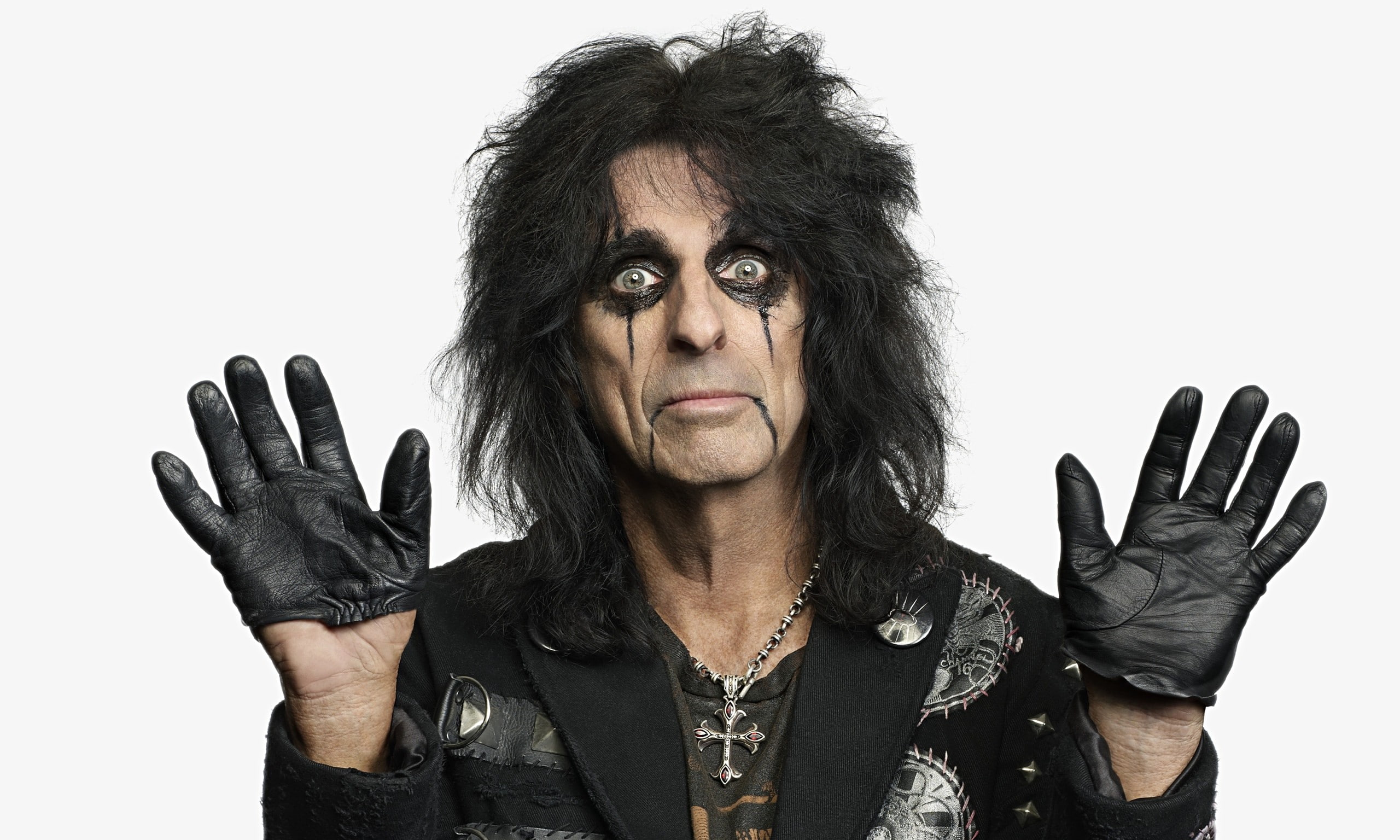 indoors, headshot, human face, looking at camera, simple background, hand, standing, singer, shock rock, portrait, adult, rock stars, music, hairstyle, HD Wallpaper