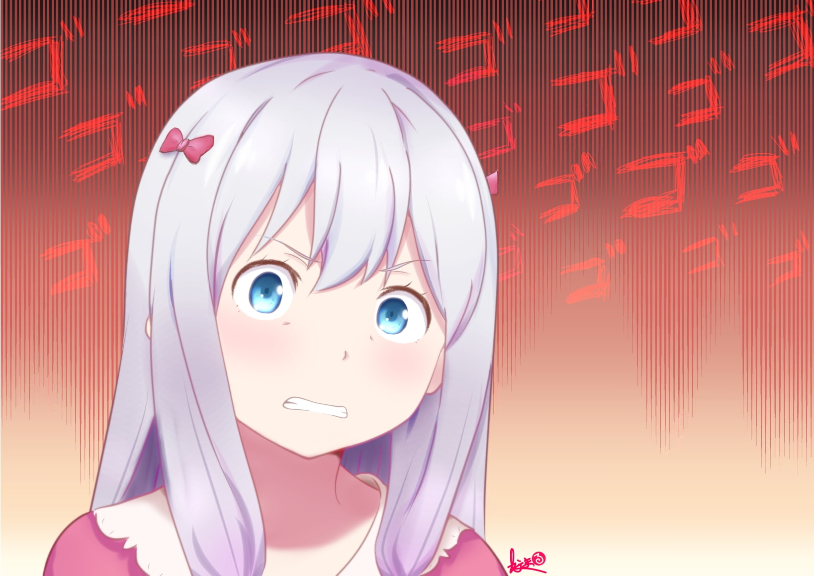 portrait, technology, lifestyles, human face, computer, Anime, eromanga-sensei, childhood, headshot, izumi sagiri, close-up, human representation, people, HD Wallpaper