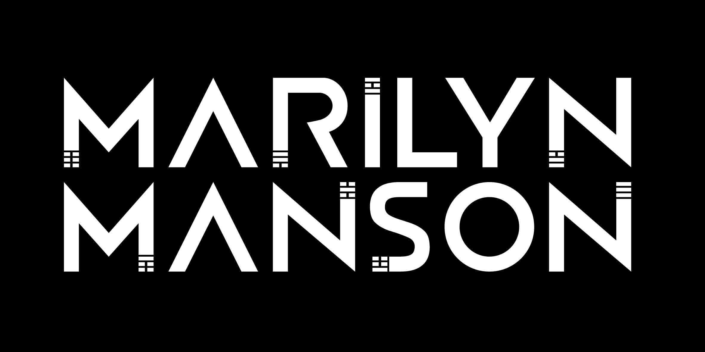 typography, communication, information sign, black color, outdoors, night, illuminated, lighting equipment, Marilyn Manson, copy space, simple background, HD Wallpaper