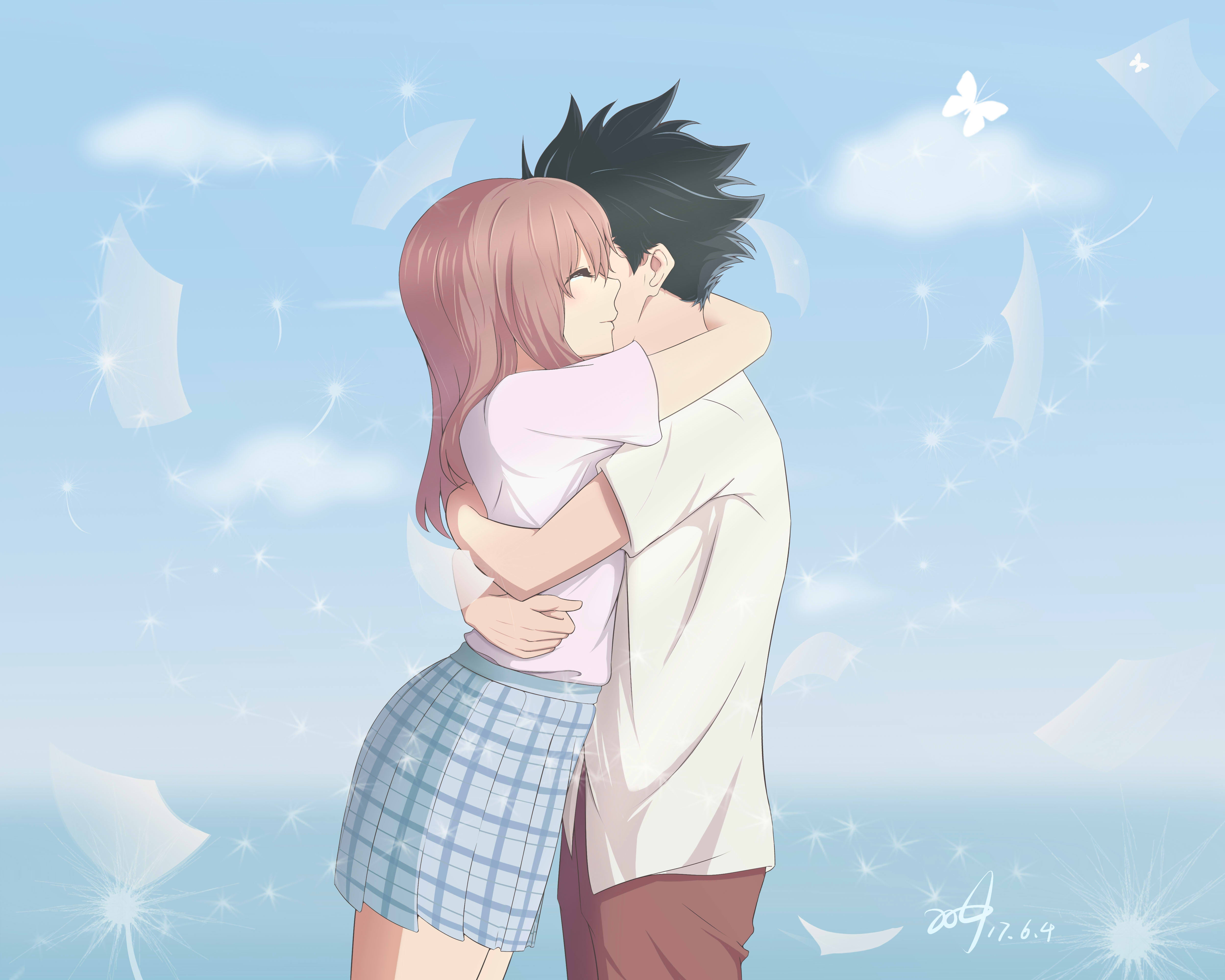 4K, Koe No Katachi, Anime, Shouya Ishida, Shouko Nishimiya, HD Wallpaper
