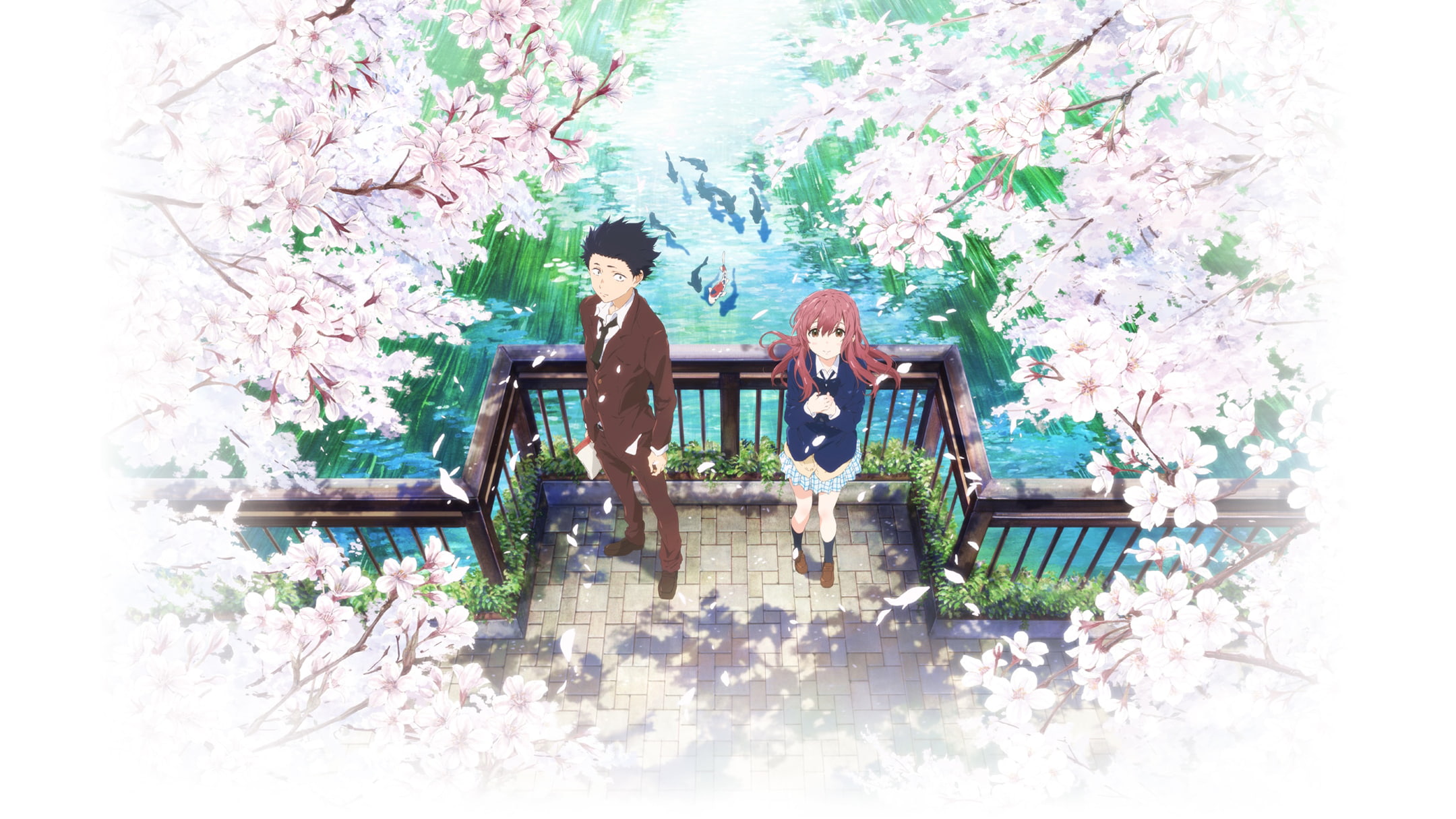 Koe no Katachi., anime girls, 1080P, Ishida Shōya, anime boys, Nishimiya Shōko, HD Wallpaper
