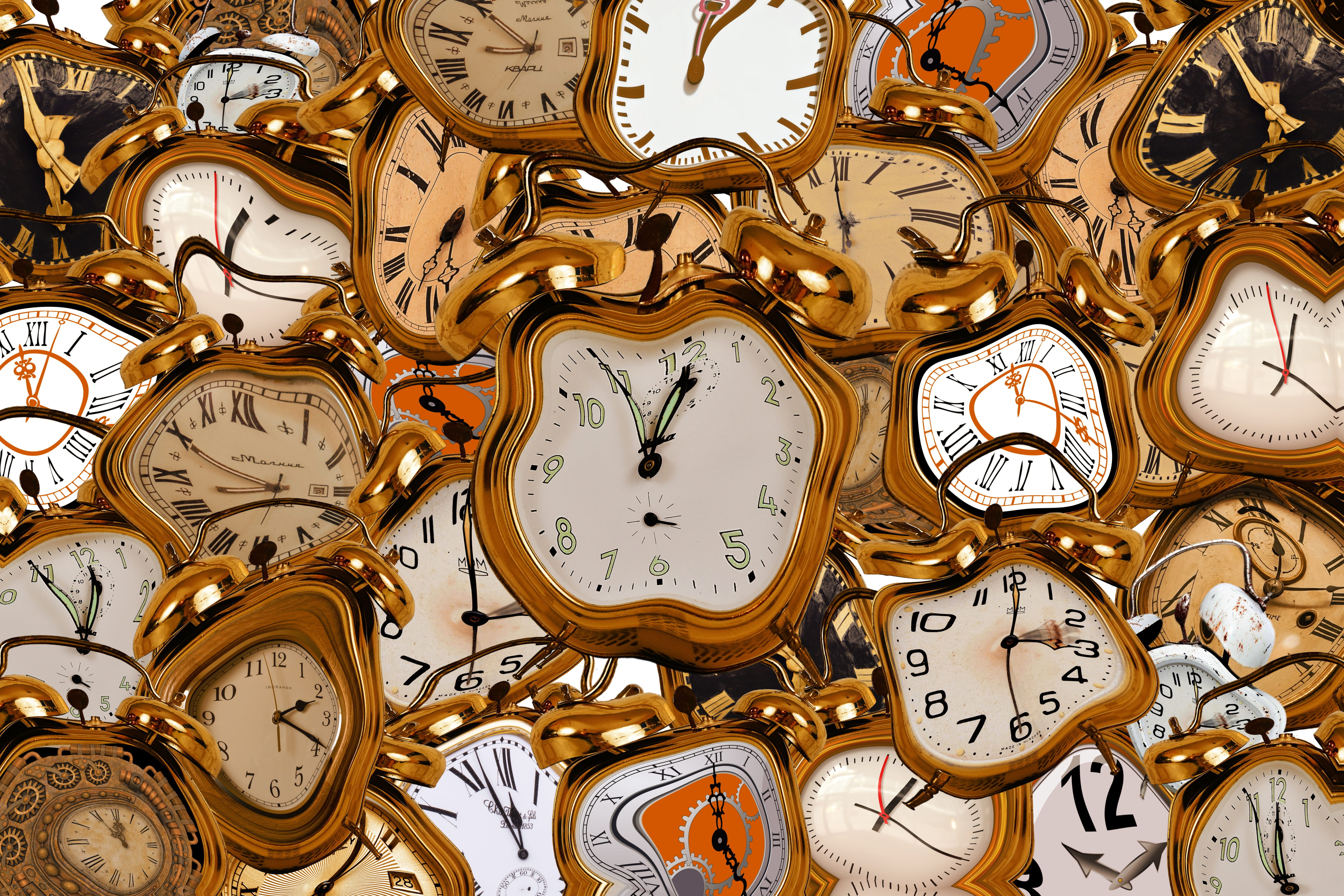 roman, equipment, past, minute hand, business, roman numeral, time pressure, time window, time of, no people, close-up, 5K, full frame, gold colored, psychology, HD Wallpaper