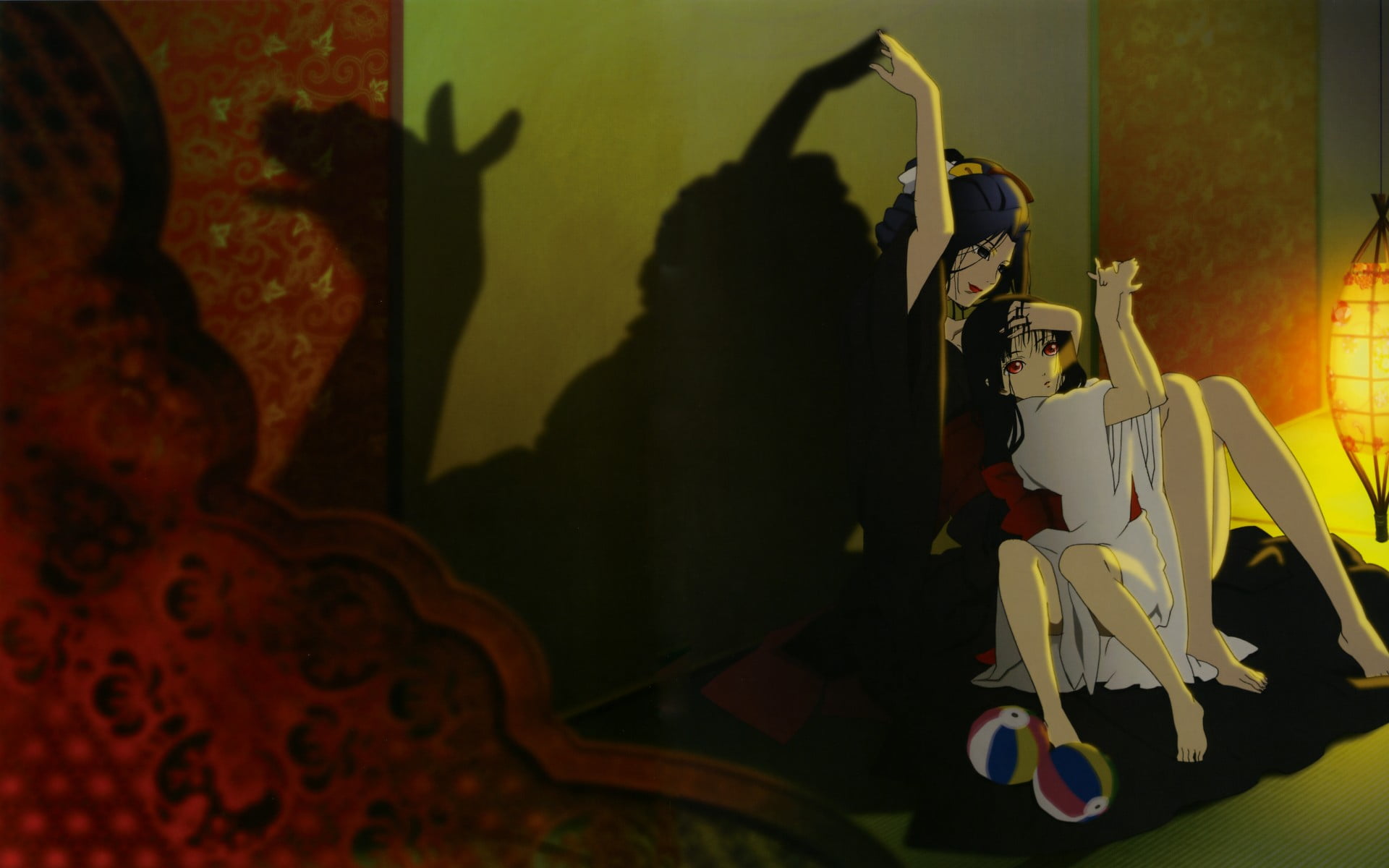 representation, Enma Ai, craft, Jigoku Shoujo, indoors, still life, real people, Hone-Onna, table, group, anime girls, creativity, lifestyles, shadow, close-up, HD Wallpaper