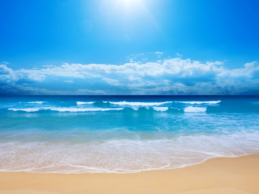 sky, paradise, water, clean, blue, blue sky, sea, 480P, beach, paradise beach, HD Wallpaper