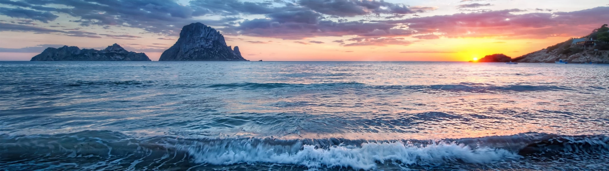 horizon, landscape, dual screen theme picture, cloud - sky, environment, motion, scenics - nature, sea, outdoors, sun, no people, sky, horizon over water, HD Wallpaper