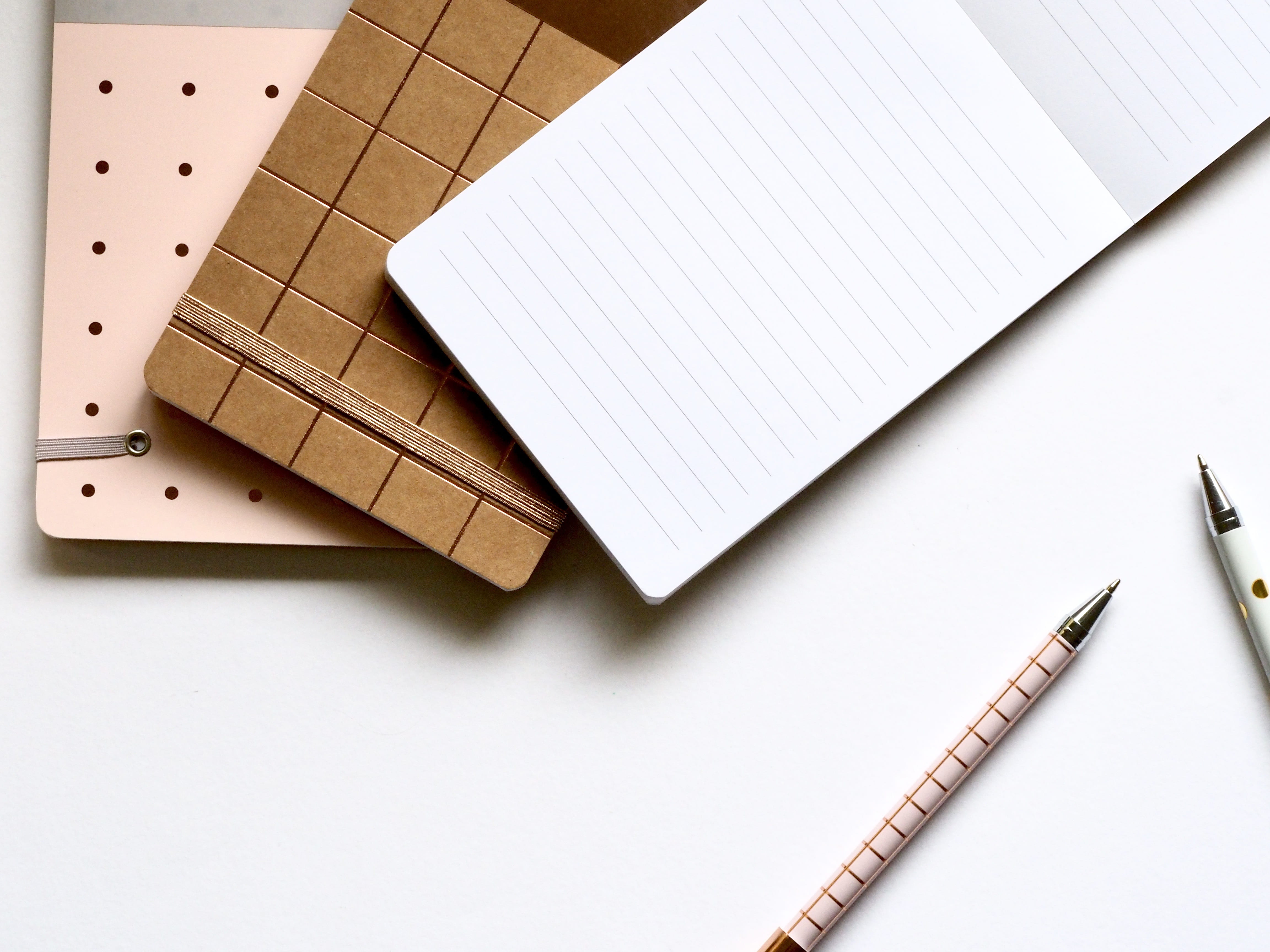 high angle view, note pad, two, work, creativity, reminder, 4K, still life, close-up, stationary, spiral notebook, blog, memo, white space, wood - material, HD Wallpaper