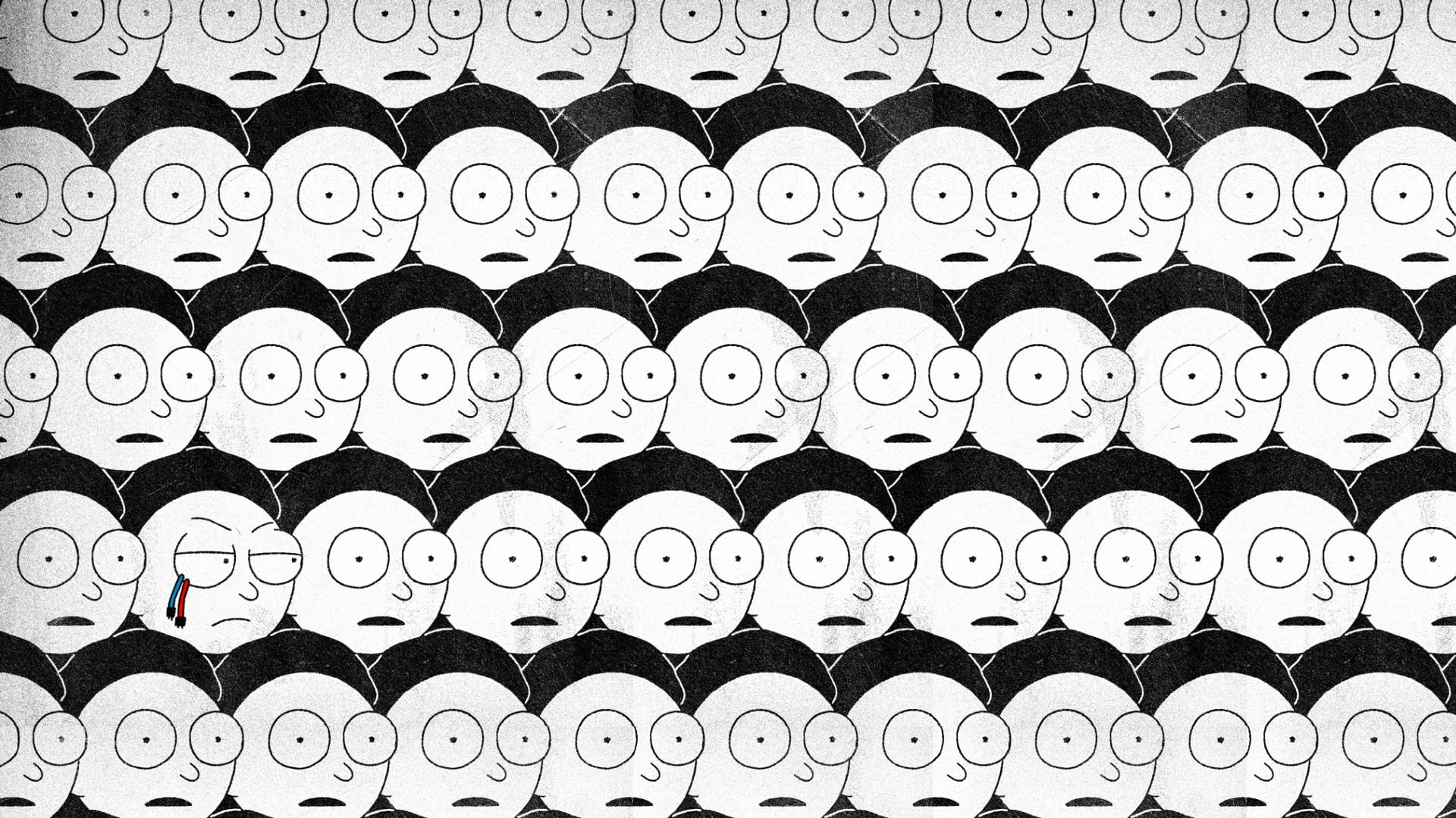 Rick and Morty, 1080P, drawing, HD Wallpaper