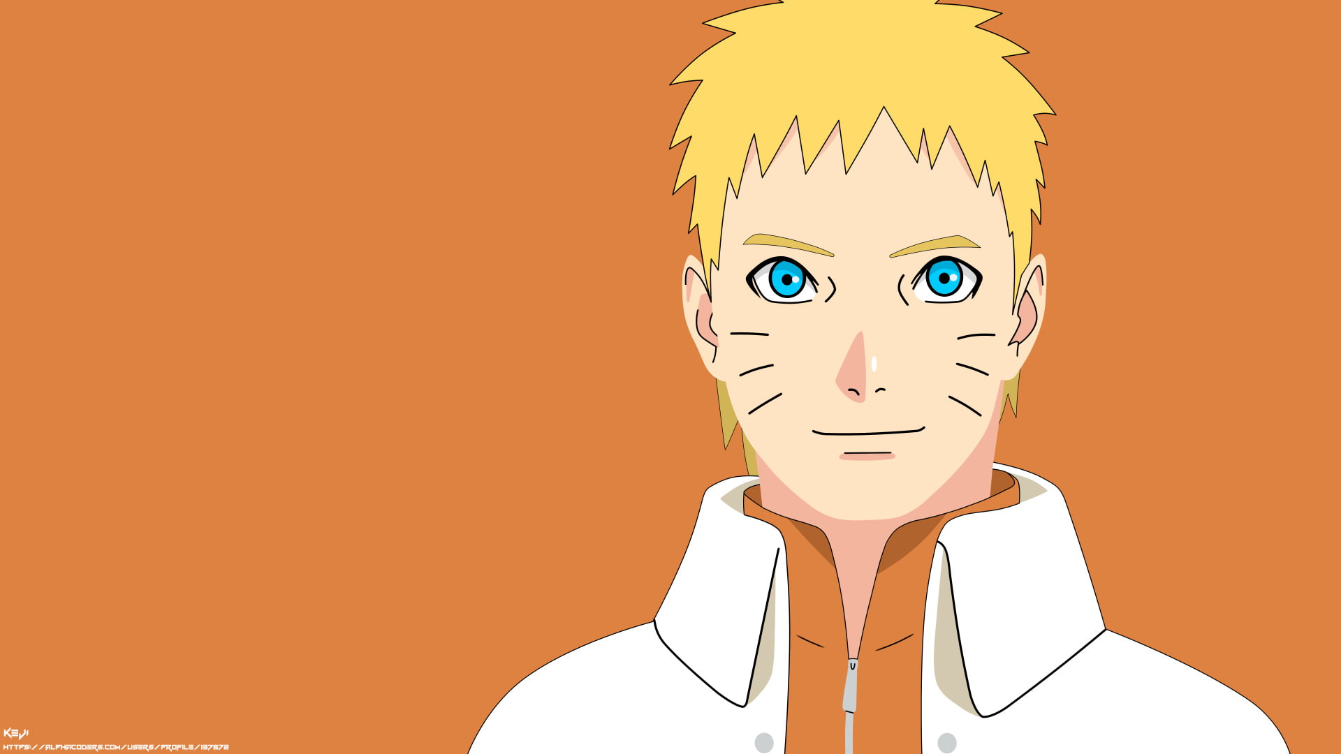 Blue Eyes, Anime, Boruto (Anime), Minimalist, Naruto Uzumaki, 1080P, Boruto, Smile, Hokage (Naruto), Boruto: Naruto Next Generations, Boy, HD Wallpaper