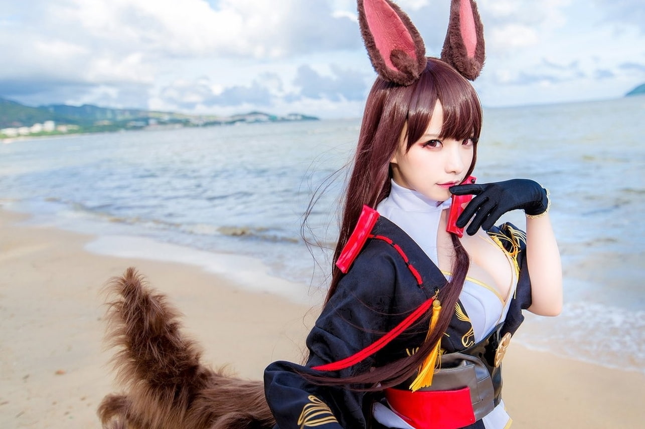 cosplay, Azur Lane, Akagi, sherryken777, Kantai Collection, women, 720P, asian cosplayer, HD Wallpaper