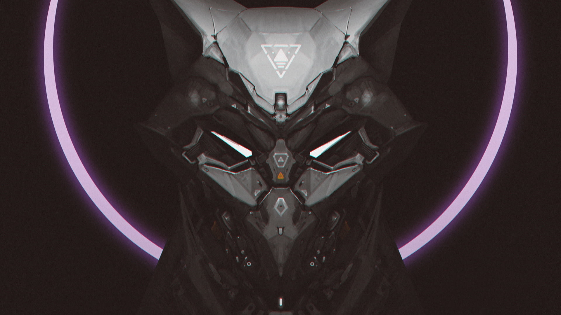 robot, 1080P, WINT FOX, mask, HD Wallpaper